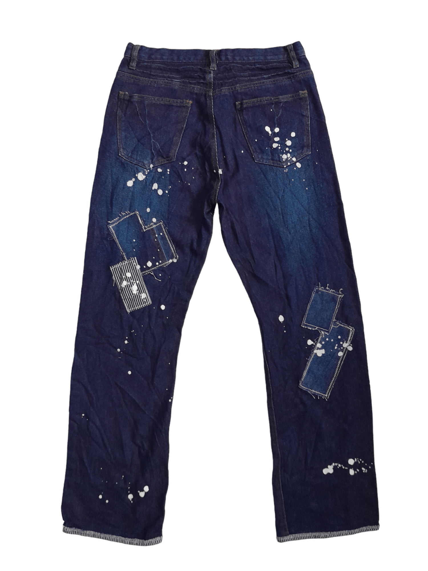 Japanese Brand Members Distressed Denim Japan (E492) waist 27 Size US 27 - 5 Thumbnail