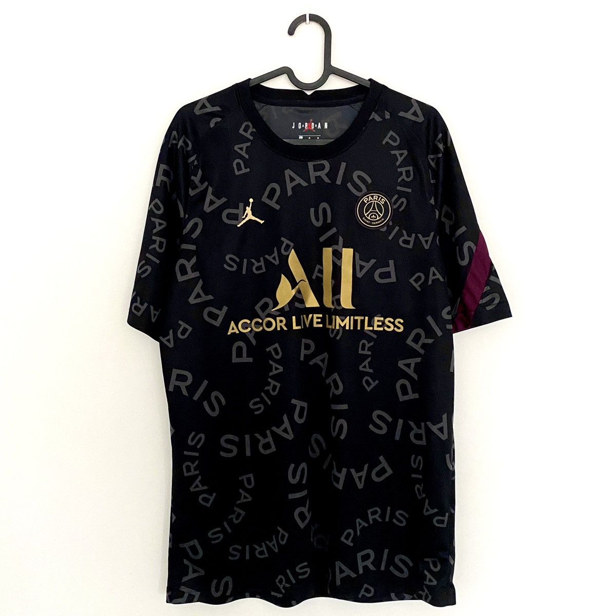 Jordan Brand × Nike 2020 2021 PSG Paris UCL Pre Match Jordan Soccer Jersey Size US L / EU 52-54 / 3 - 3 Thumbnail