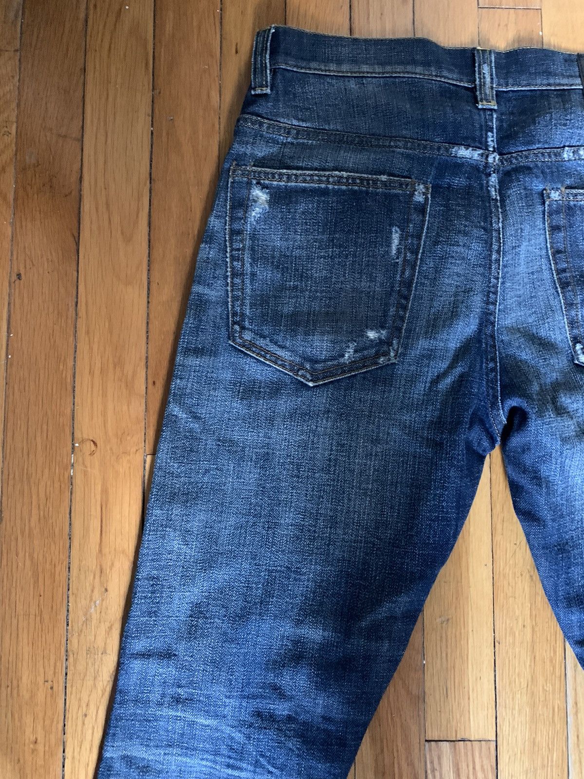 R13 $600+ Boy jeans, ripped, distressed, Italy, Japanese denim Size US 32 / EU 48 - 10 Thumbnail
