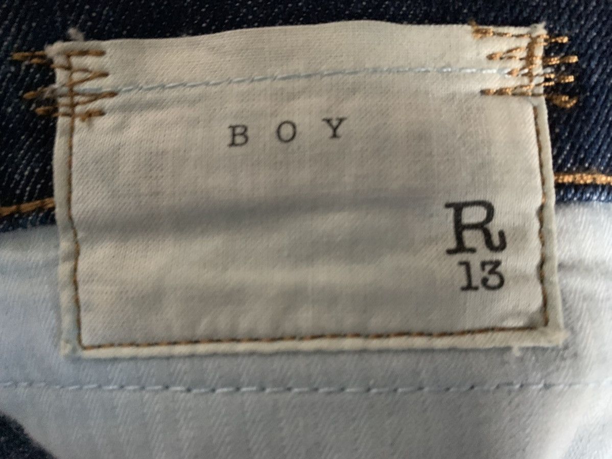 R13 $600+ Boy jeans, ripped, distressed, Italy, Japanese denim Size US 32 / EU 48 - 20 Thumbnail