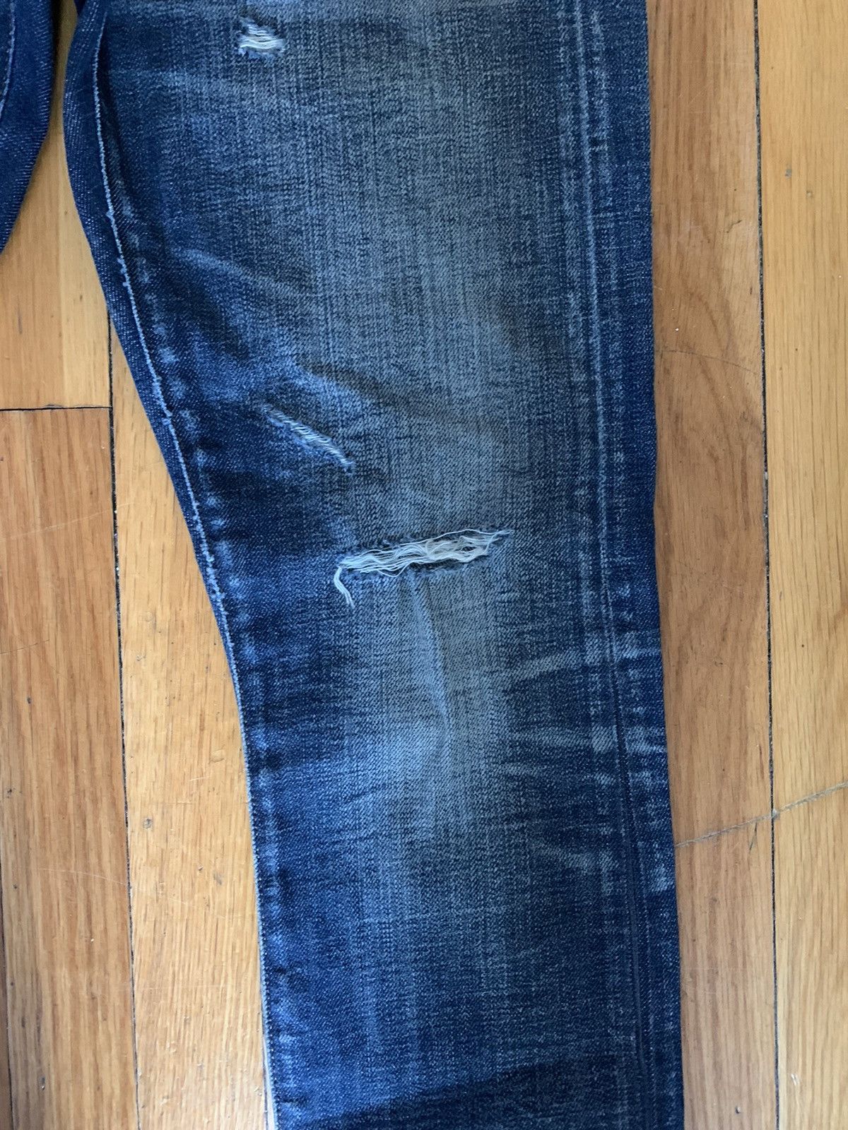 R13 $600+ Boy jeans, ripped, distressed, Italy, Japanese denim Size US 32 / EU 48 - 9 Thumbnail