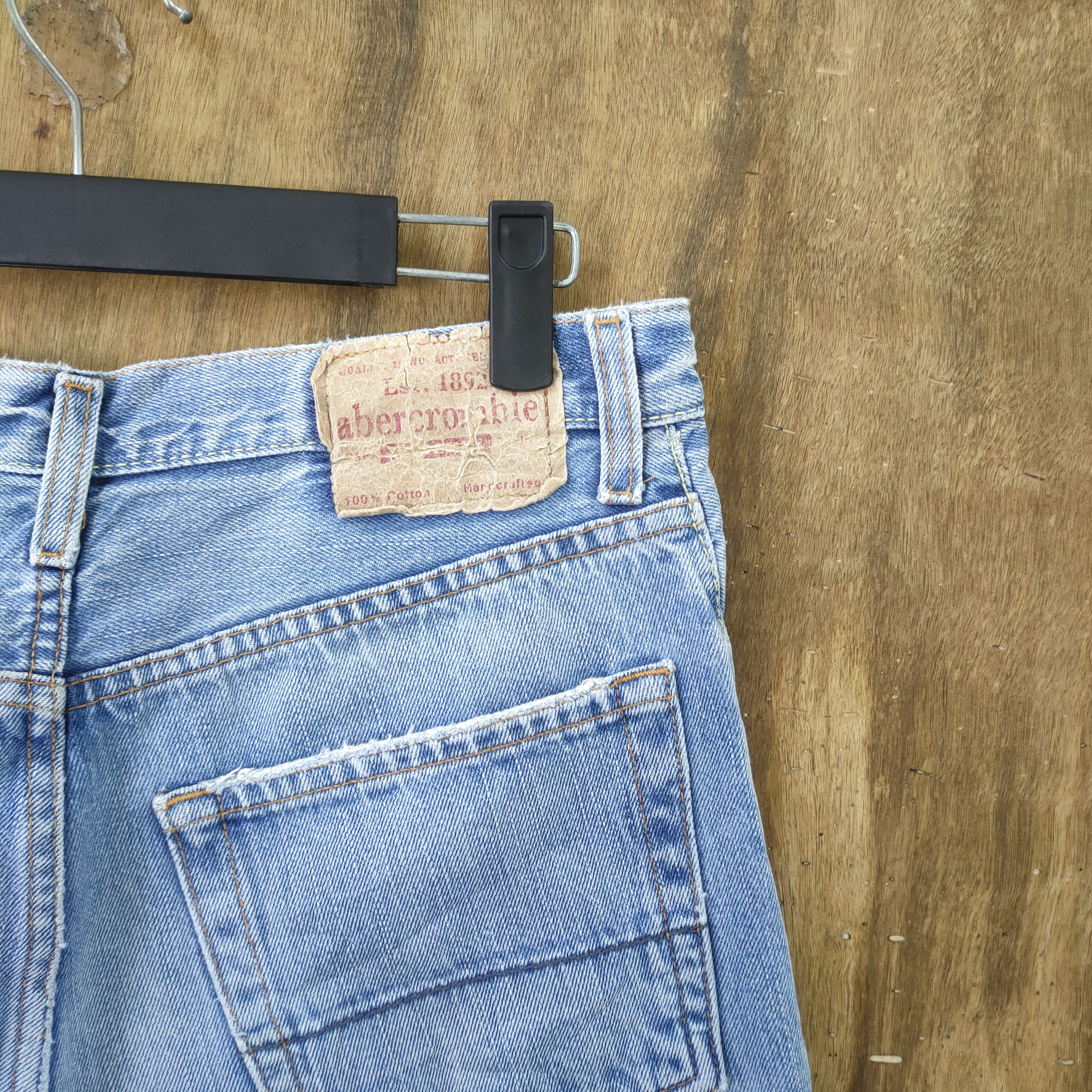 Abercrombie & Fitch × Vintage VINTAGE ABERCROMBIE LIGHT BLUE JEAN DENIM PANTS Size US 32 / EU 48 - 12 Thumbnail