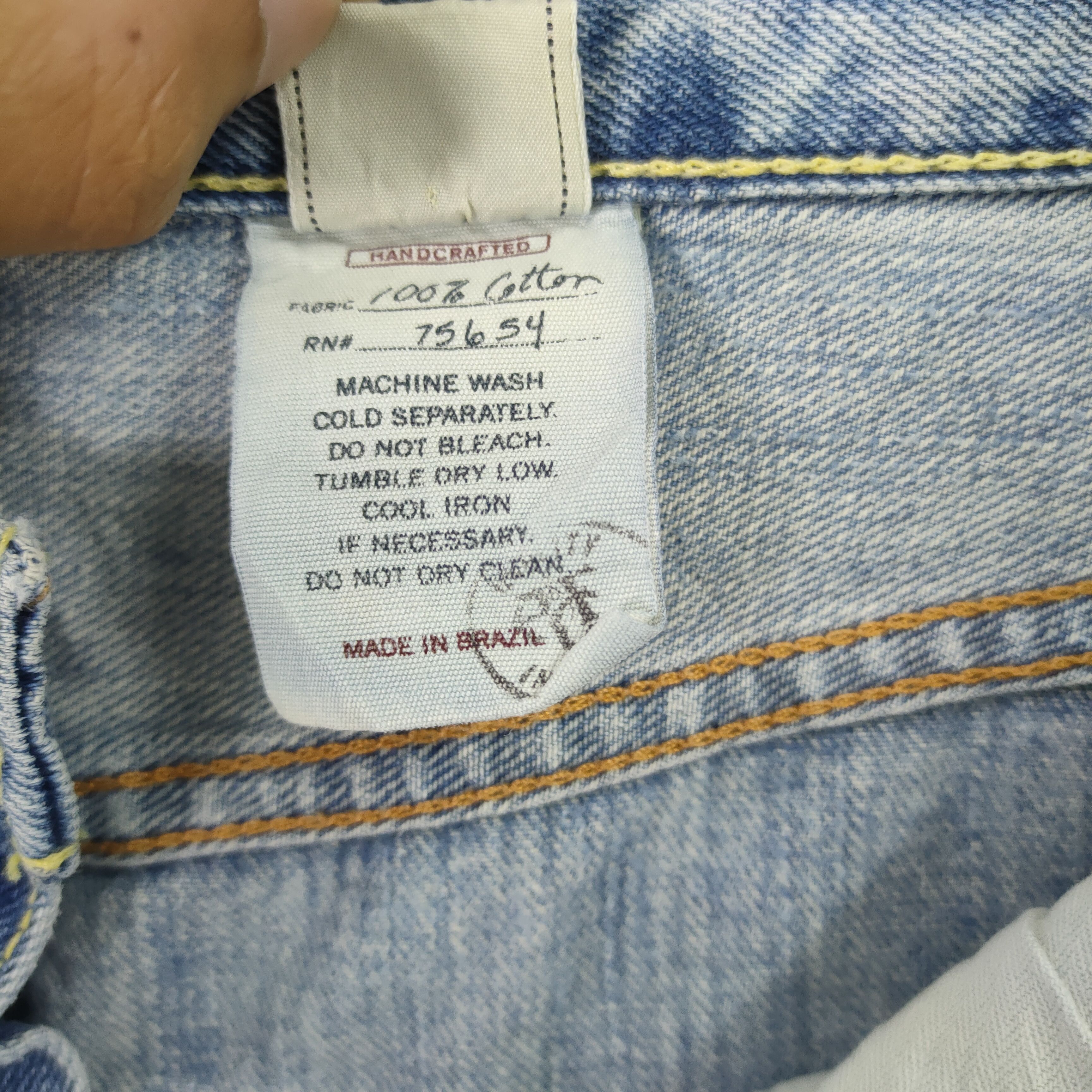 Abercrombie & Fitch × Vintage VINTAGE ABERCROMBIE LIGHT BLUE JEAN DENIM PANTS Size US 32 / EU 48 - 10 Thumbnail