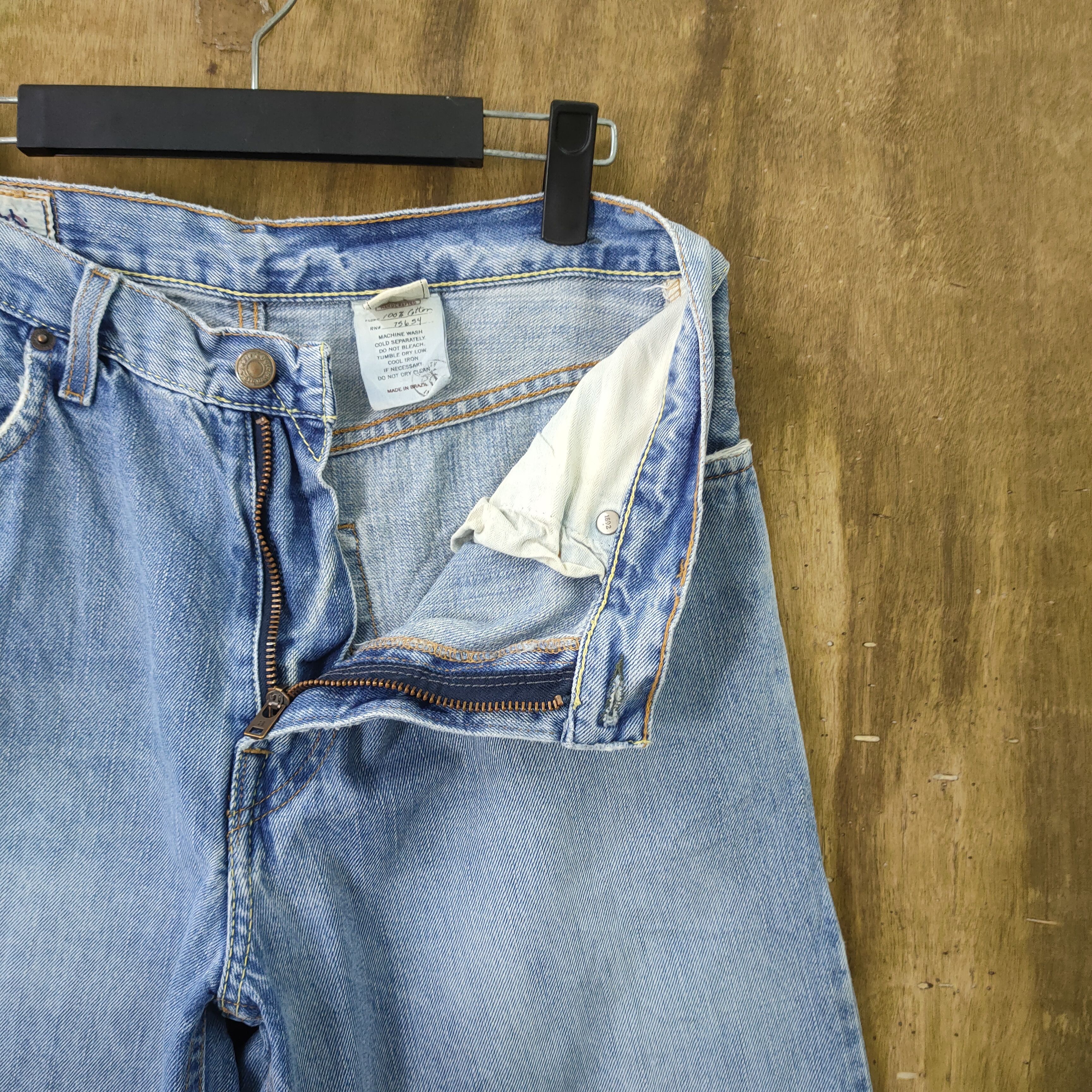 Abercrombie & Fitch × Vintage VINTAGE ABERCROMBIE LIGHT BLUE JEAN DENIM PANTS Size US 32 / EU 48 - 7 Thumbnail