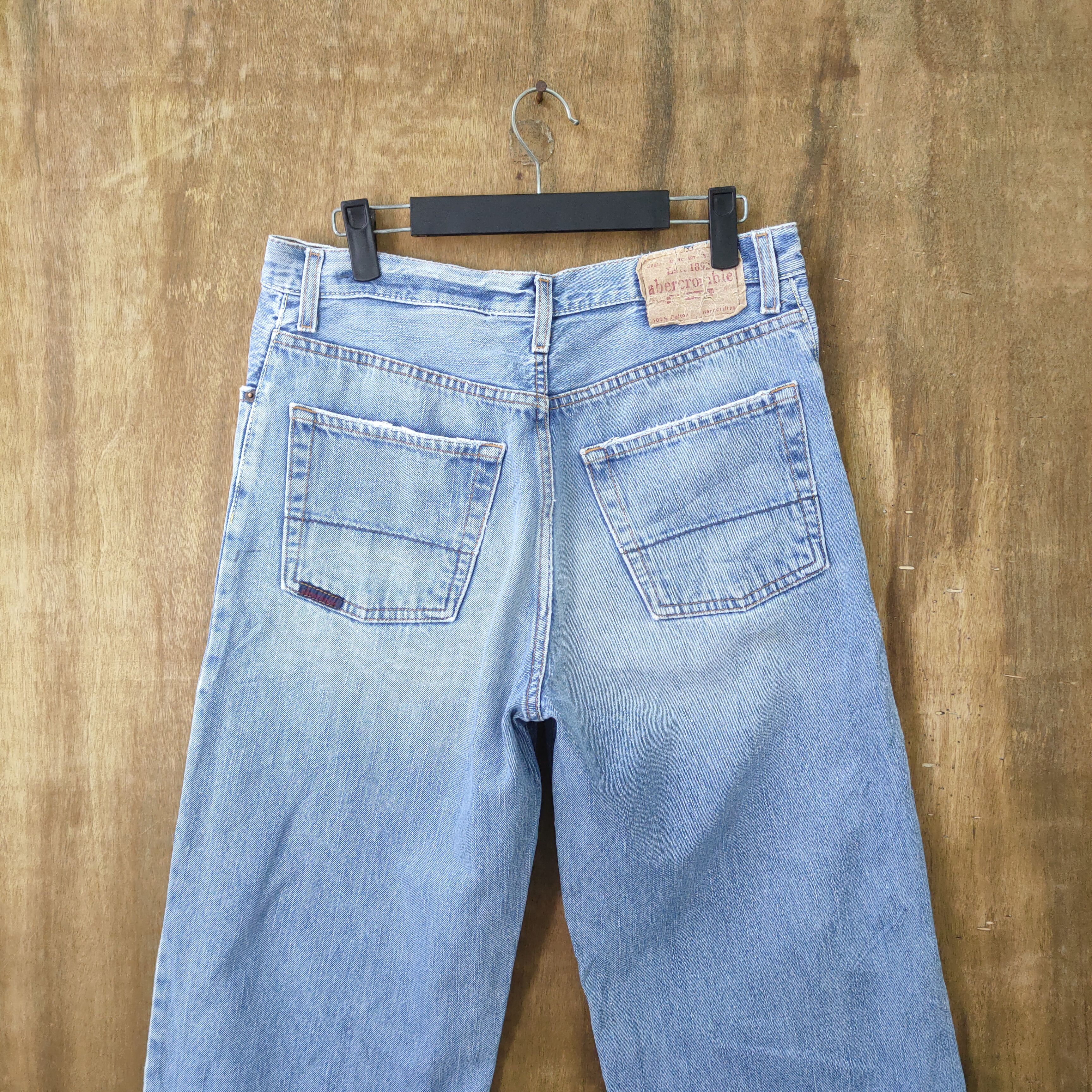 Abercrombie & Fitch × Vintage VINTAGE ABERCROMBIE LIGHT BLUE JEAN DENIM PANTS Size US 32 / EU 48 - 5 Thumbnail