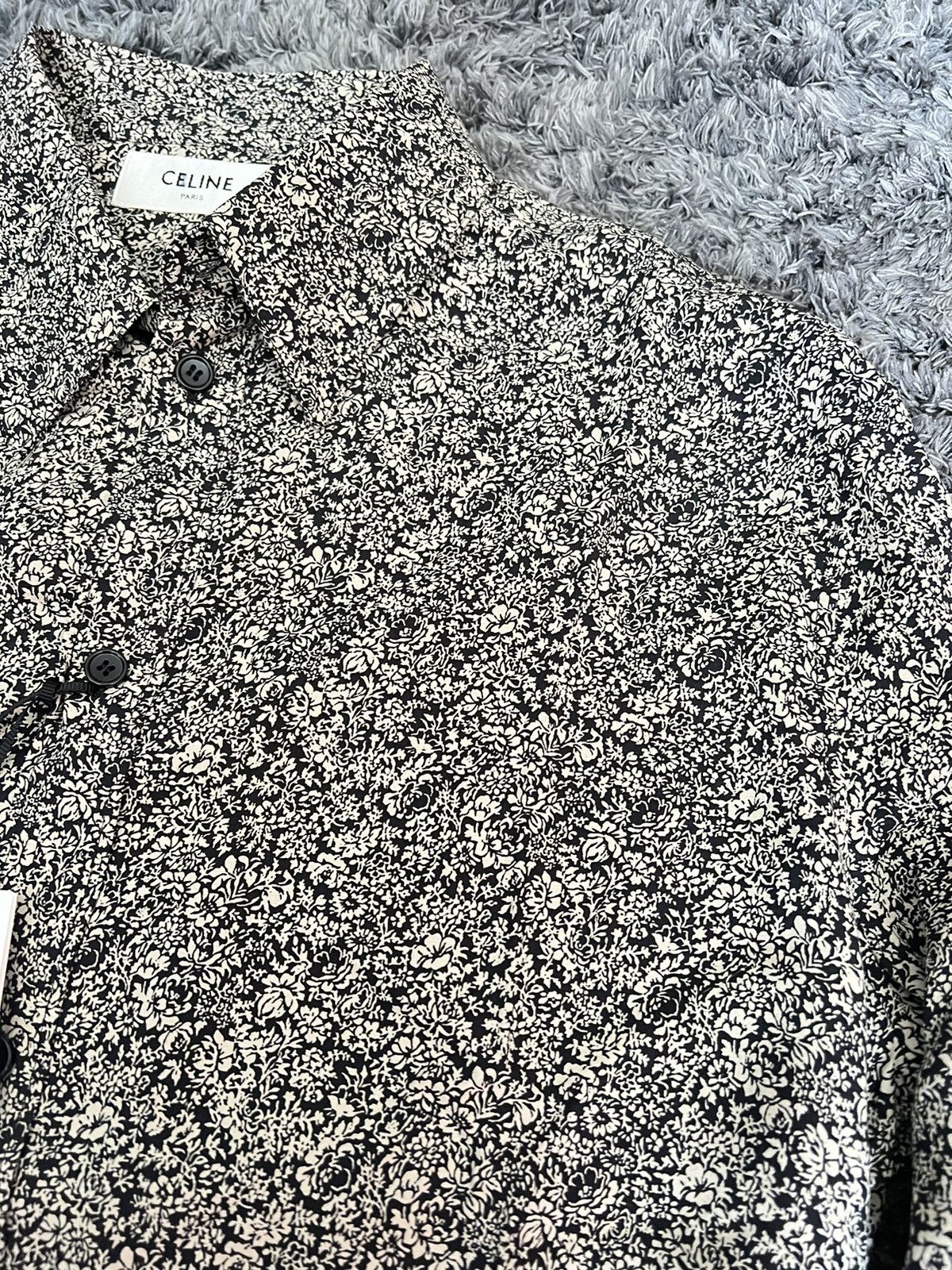 Celine × Hedi Slimane FW20 Floral Print Viscose Shirt sz38 Size US S / EU 44-46 / 1 - 4 Thumbnail