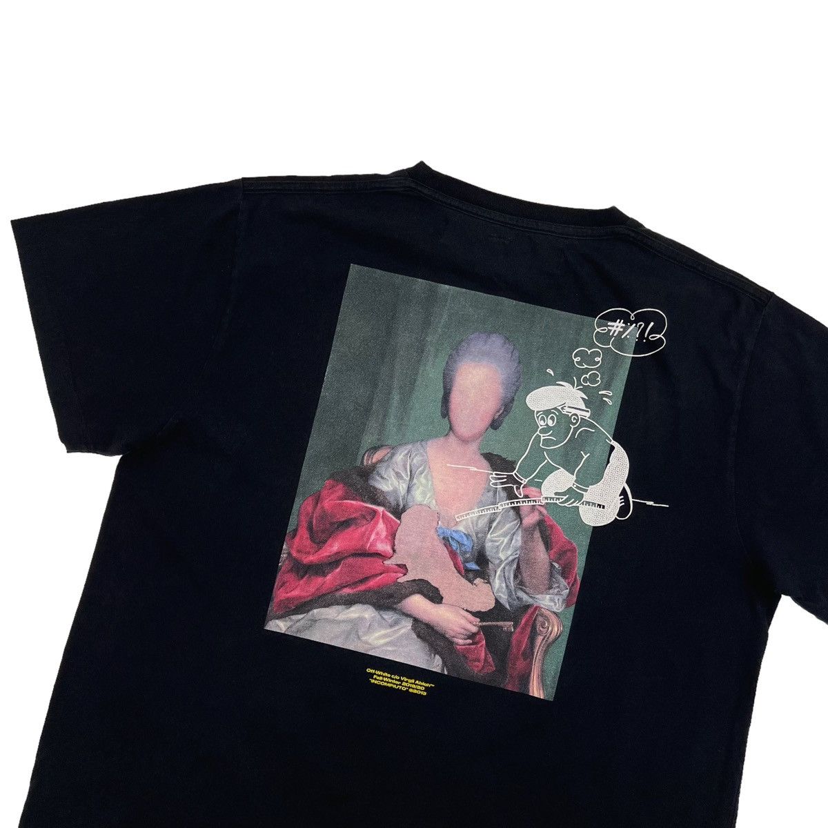 image of Off White Off-White Mariana De Silva Black T Shirt, Men's (Size Medium)