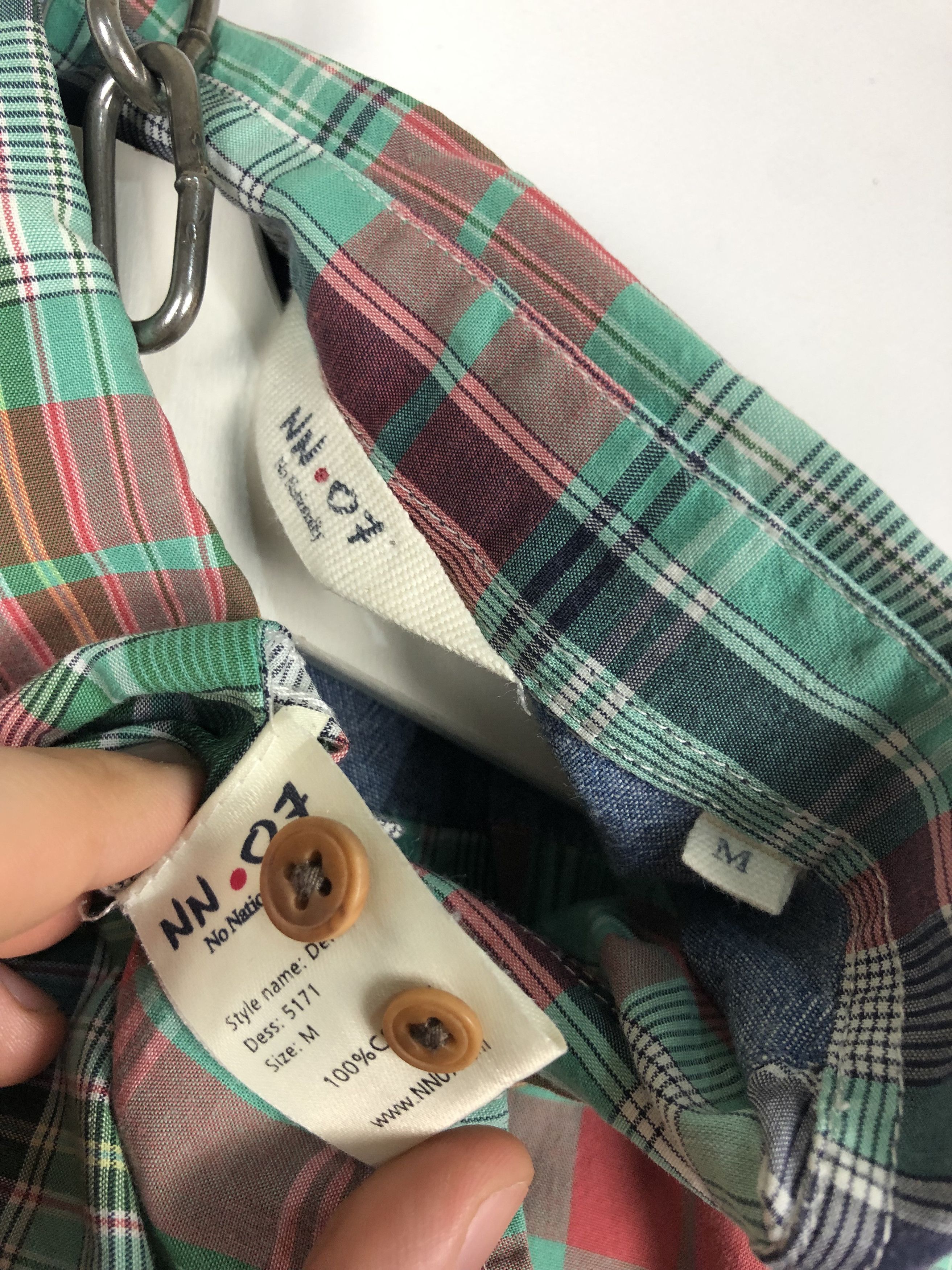 NN07 NN07 NO NATIONALITY SHIRT BUTTON UP STYLE Derek Check SIZE M Size US M / EU 48-50 / 2 - 7 Thumbnail