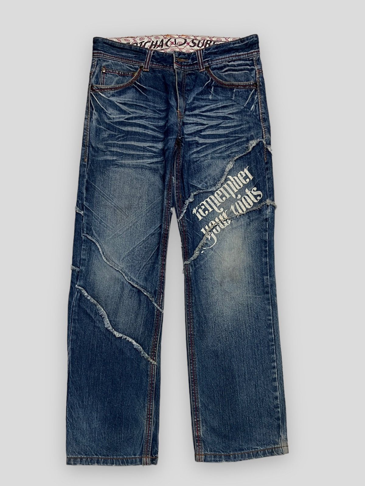 image of Send Offer Vintage Gotcha Remember Yor Roots Hybrid Denim, Men's (Size 32)