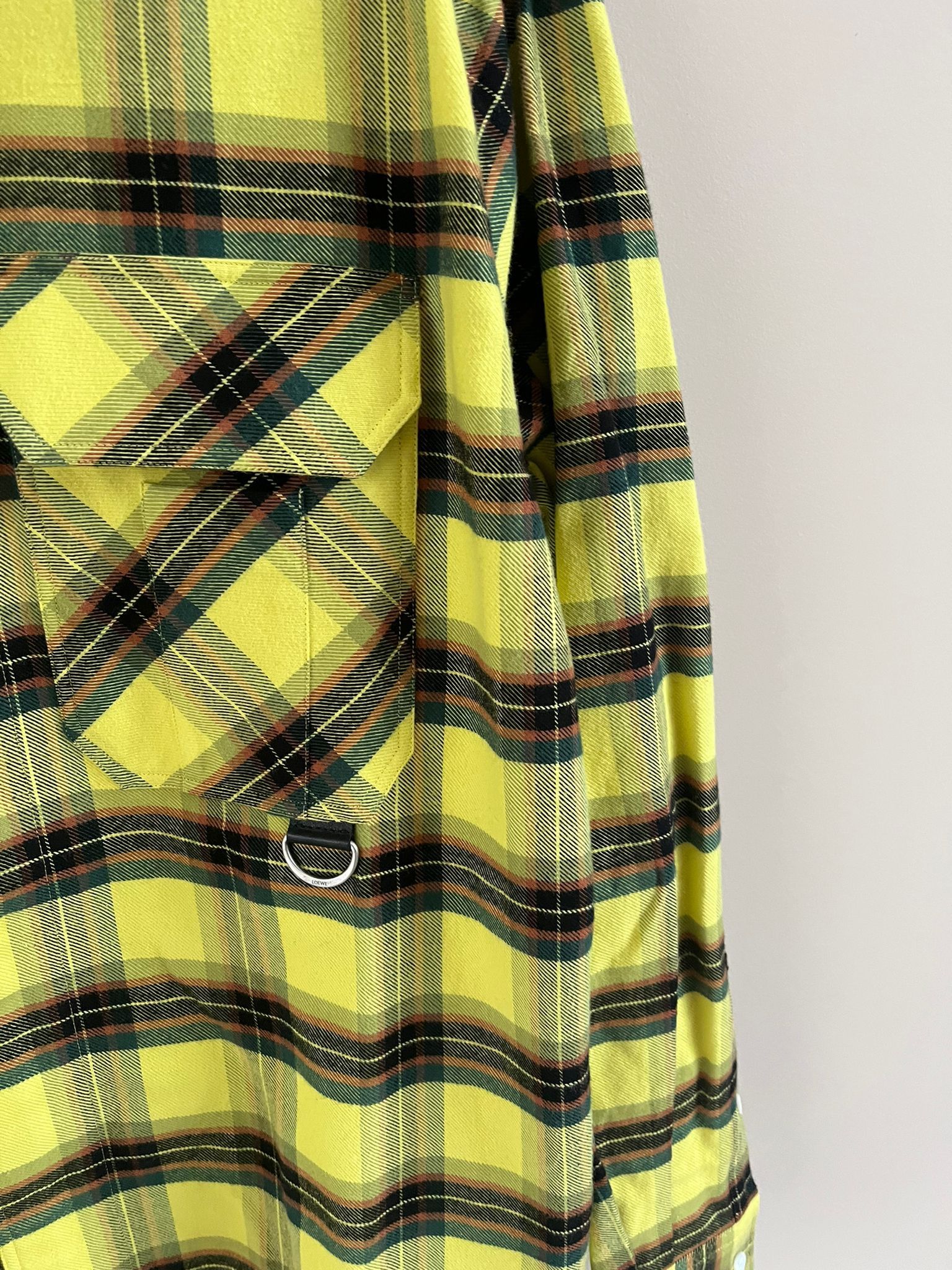 Loewe Check Flannel Shirt in Yellow Black Size US M / EU 48-50 / 2 - 6 Thumbnail
