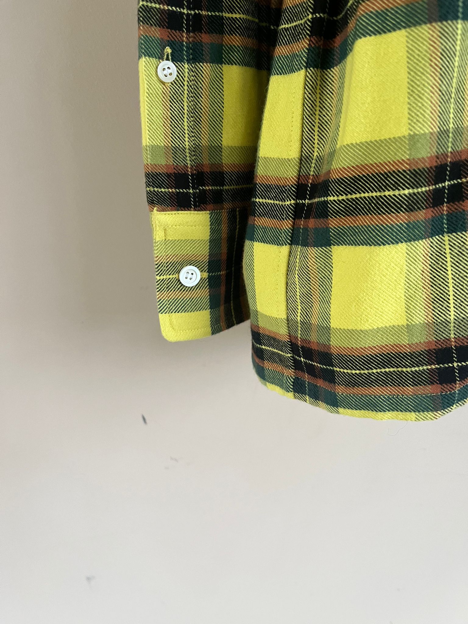 Loewe Check Flannel Shirt in Yellow Black Size US M / EU 48-50 / 2 - 9 Thumbnail