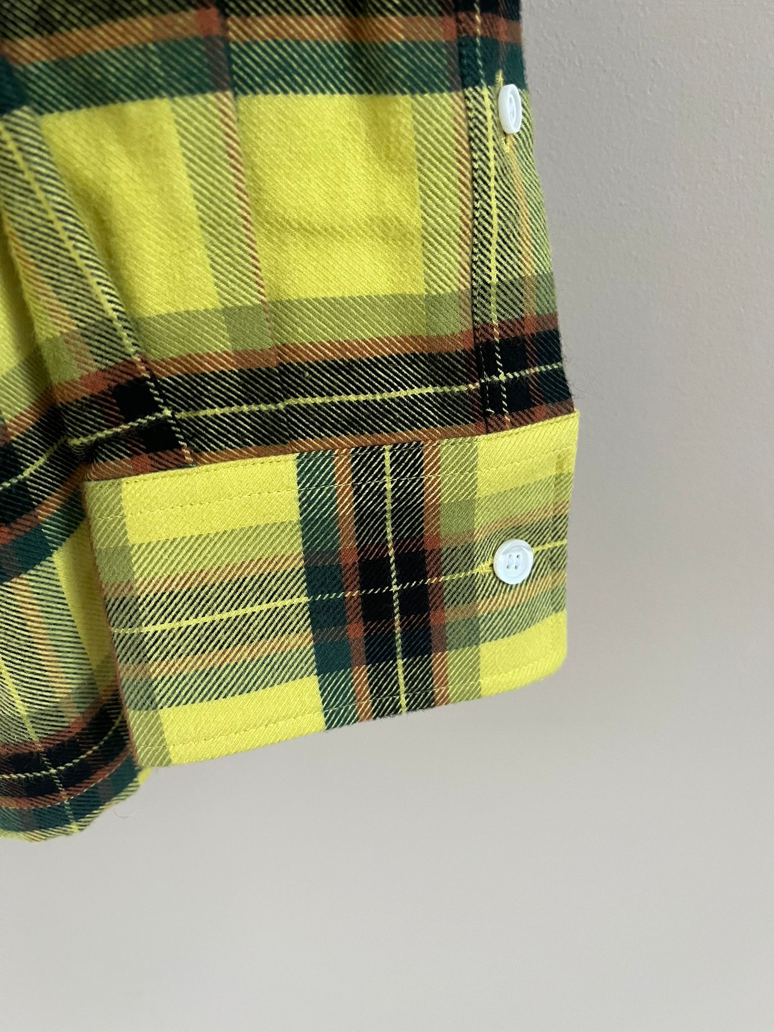 Loewe Check Flannel Shirt in Yellow Black Size US M / EU 48-50 / 2 - 11 Thumbnail