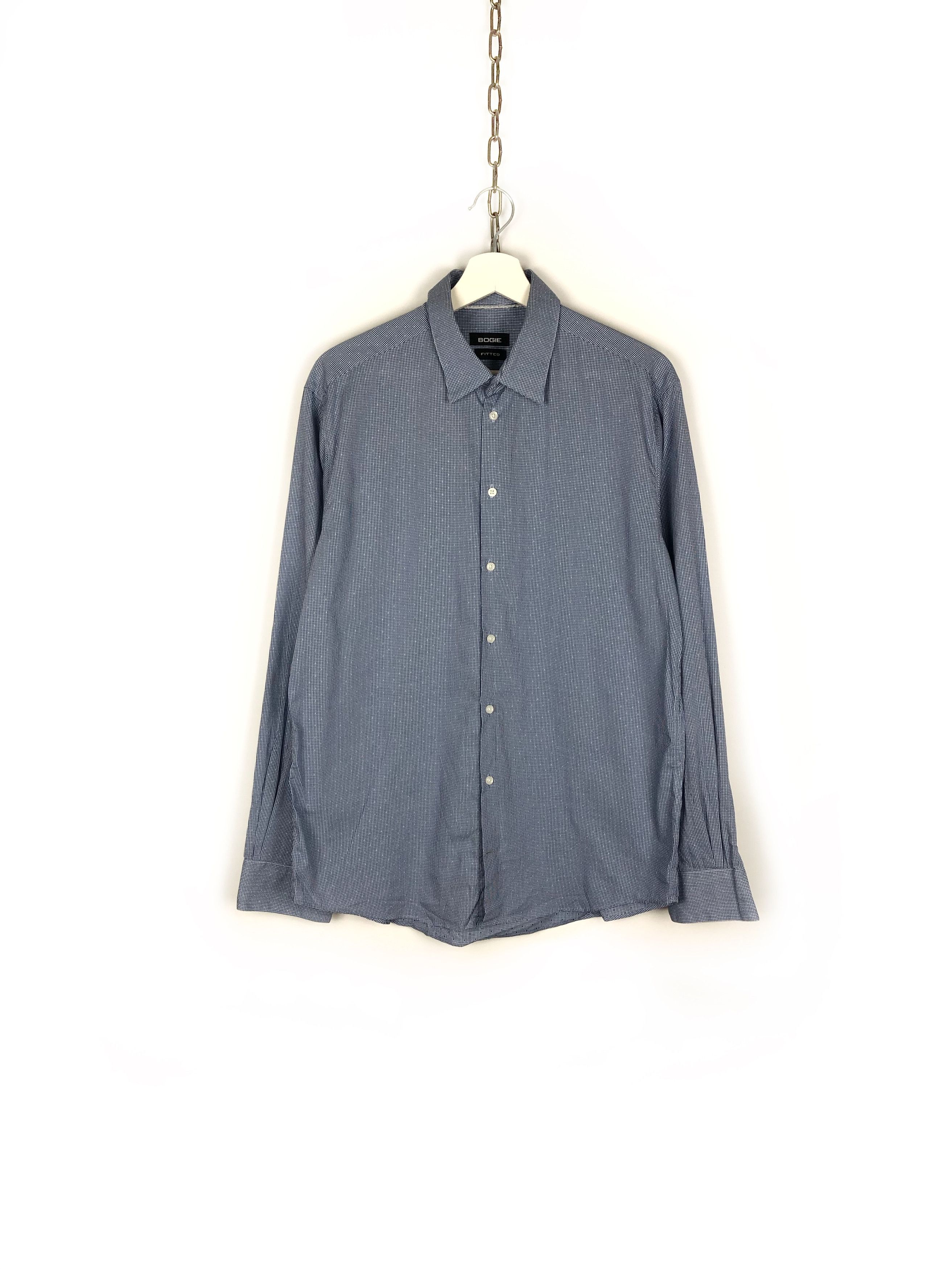 Other BOGIE BASIC SHIRT FITTED STYLE BLUE CHECK SIZE L Size US L / EU 52-54 / 3 - 1 Thumbnail