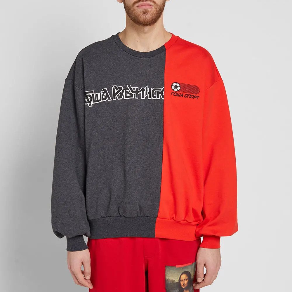 Gosha Rubchinskiy Combo Logo Sweatshirt Grailed