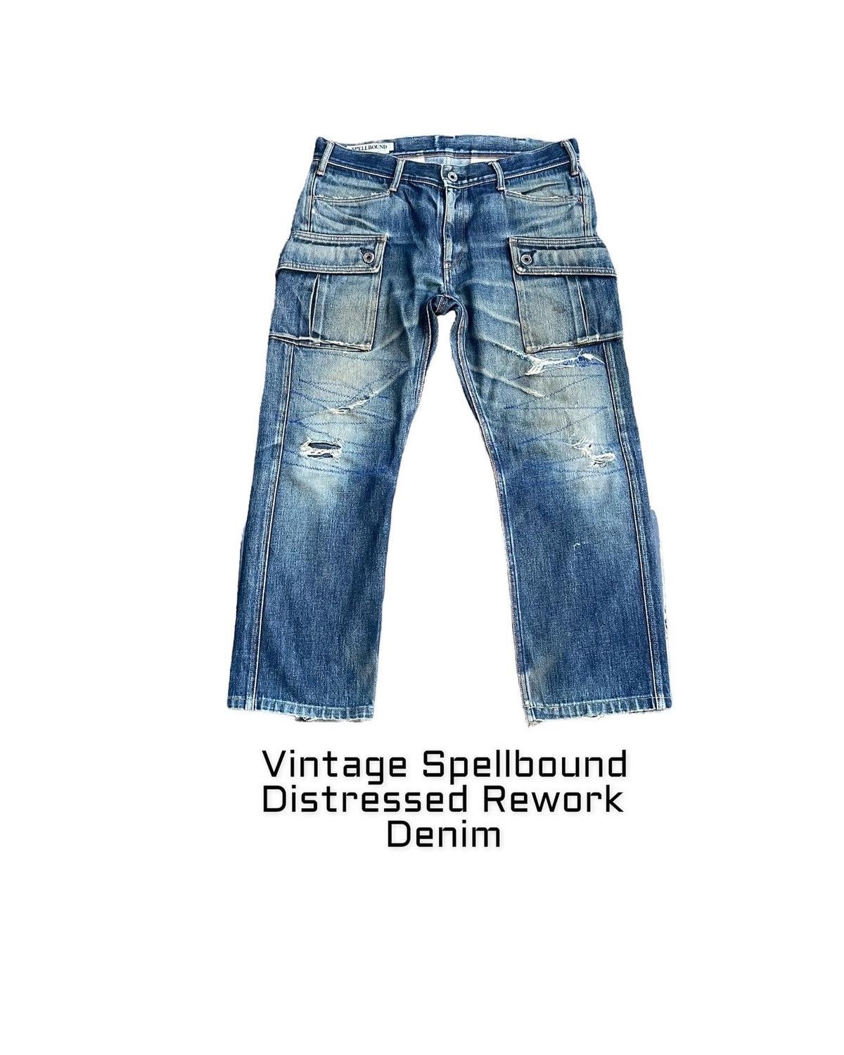 Spellbound × Vintage Vintage Spellbound Distresed & Rework Denim Size US 33 - 1 Thumbnail