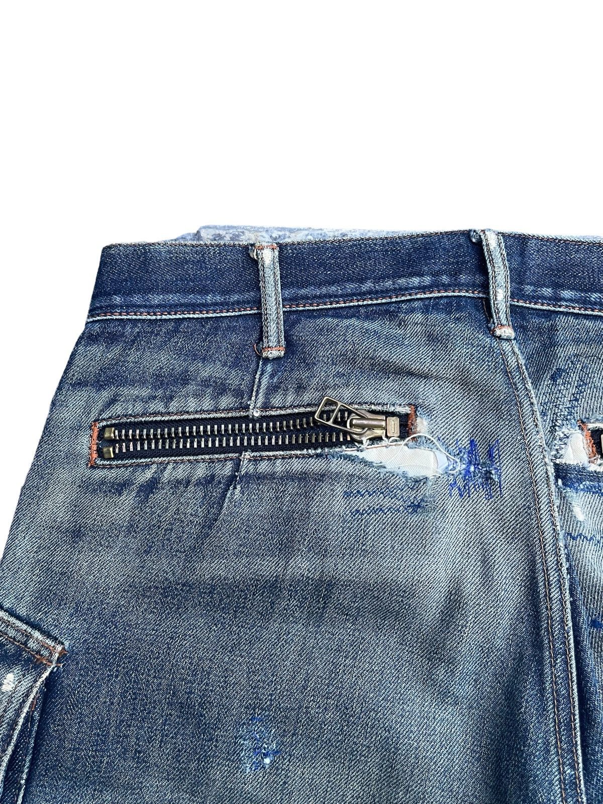 Spellbound × Vintage Vintage Spellbound Distresed & Rework Denim Size US 33 - 12 Thumbnail