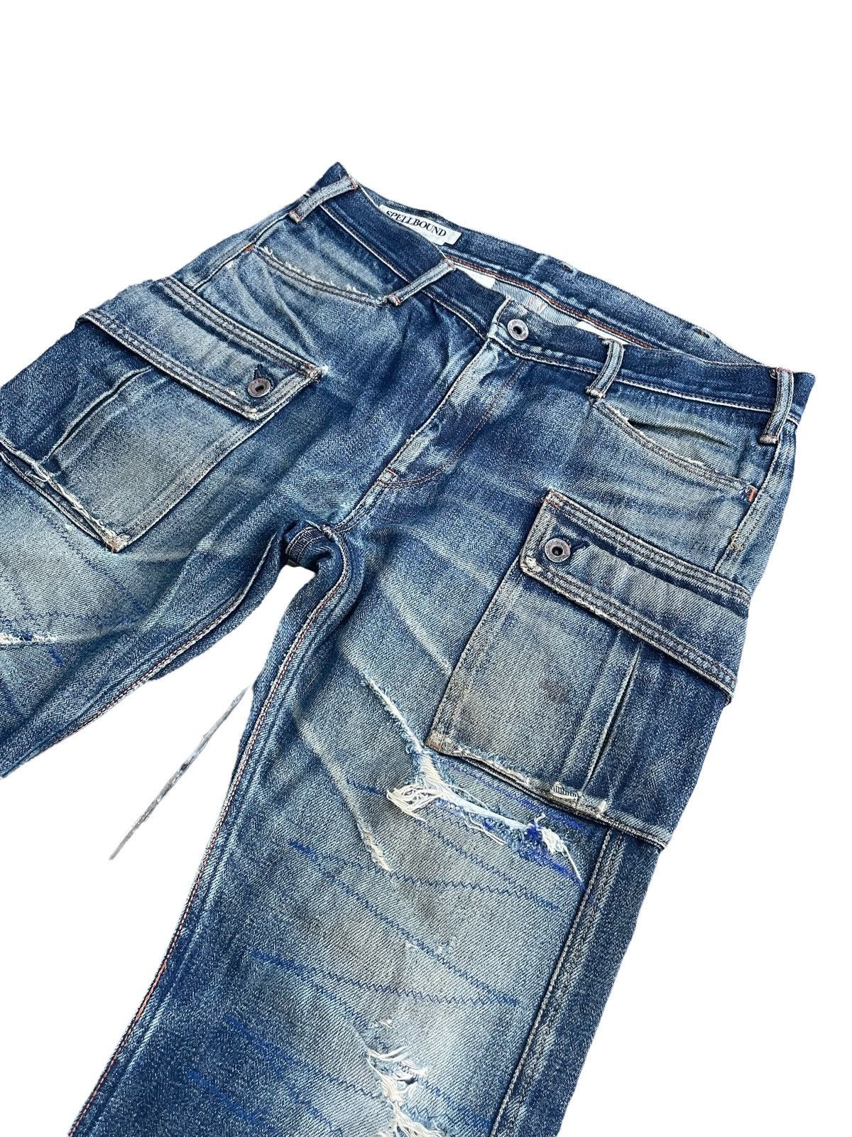 Spellbound × Vintage Vintage Spellbound Distresed & Rework Denim Size US 33 - 8 Thumbnail