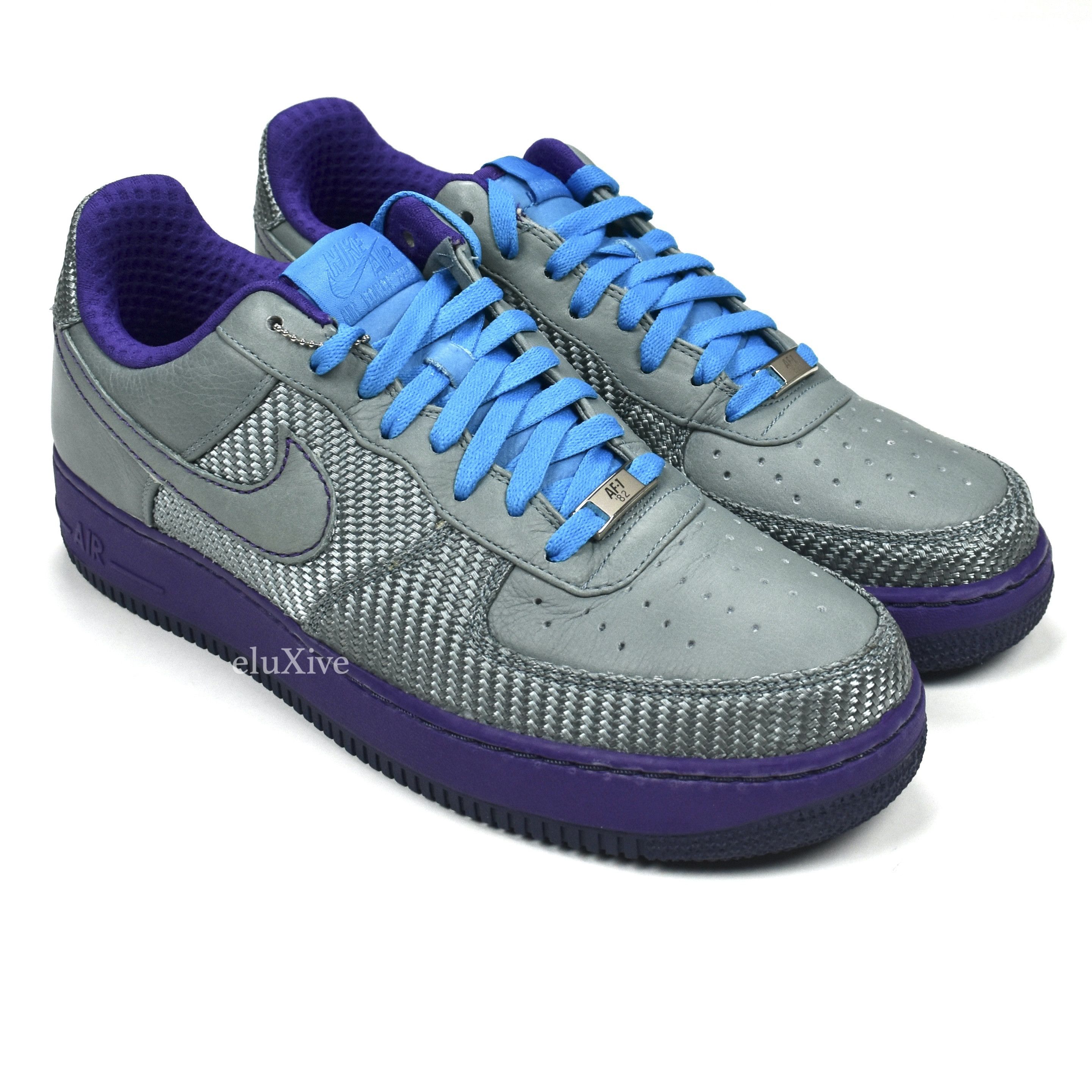image of 2007 Nike Air Force 1 Premium '07 Japan 25Th Anniversary Shoes in Grey, Men's (Size 11)