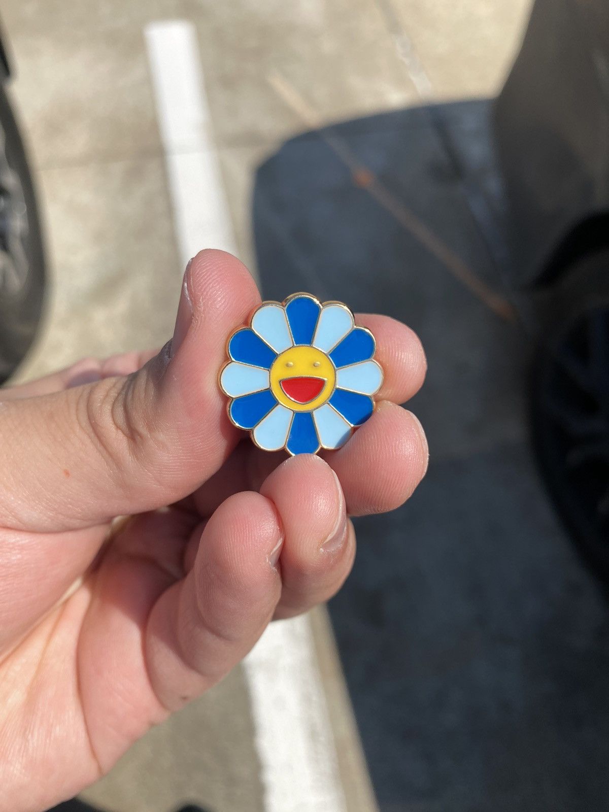 New Era Streetwear Inspired Murakami Fitted Hat Pin Blue Baby Size ONE SIZE - 1 Thumbnail