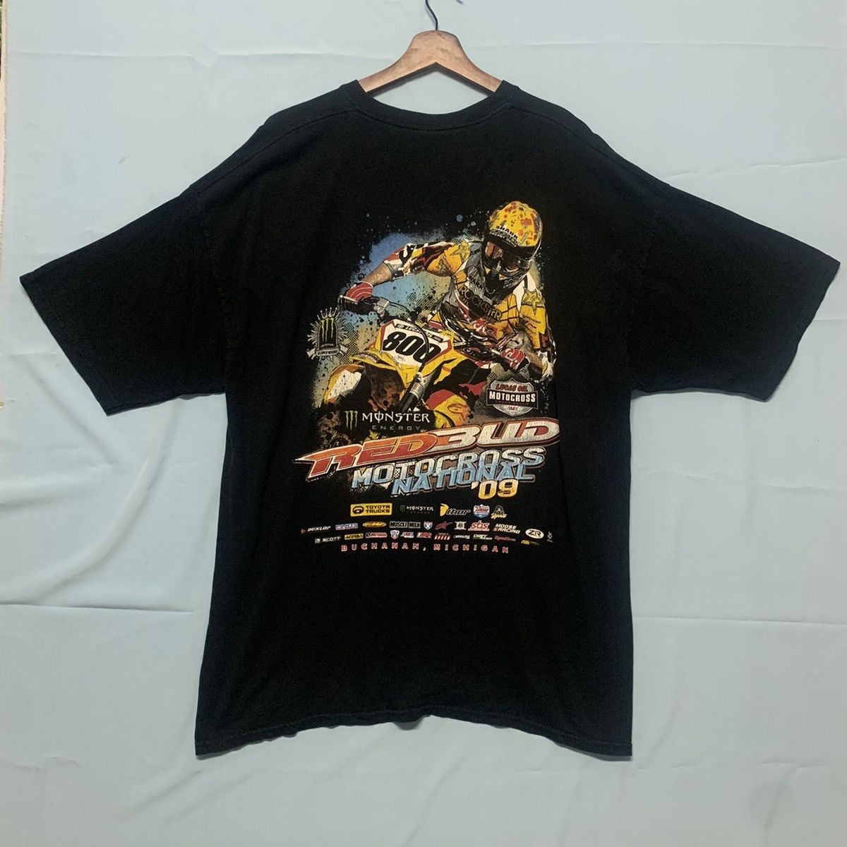 Gildan Vintage Redbud Motorcross National Monster Y2K Tee Tshirt Size US XL / EU 56 / 4 - 6 Thumbnail
