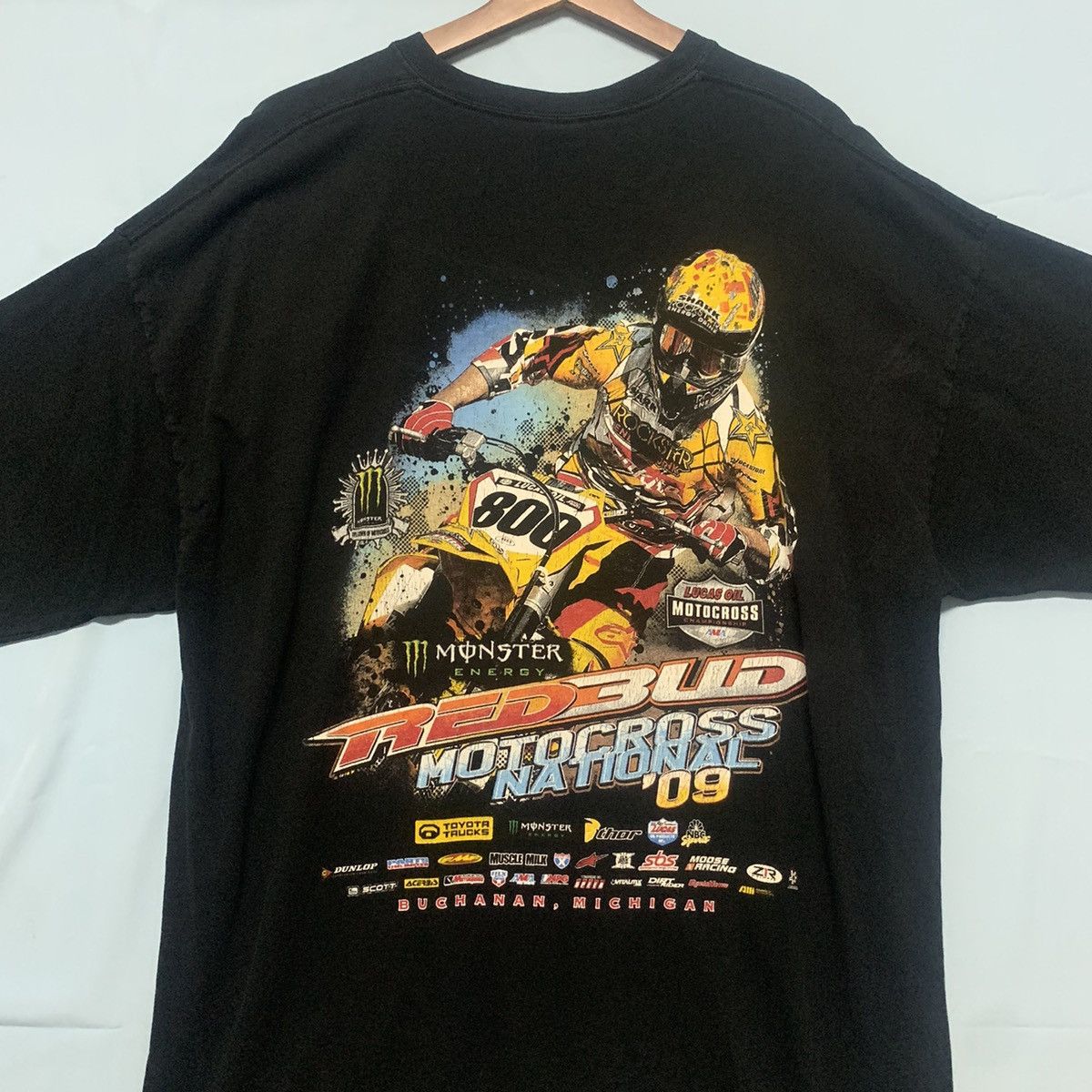 Gildan Vintage Redbud Motorcross National Monster Y2K Tee Tshirt Size US XL / EU 56 / 4 - 7 Thumbnail