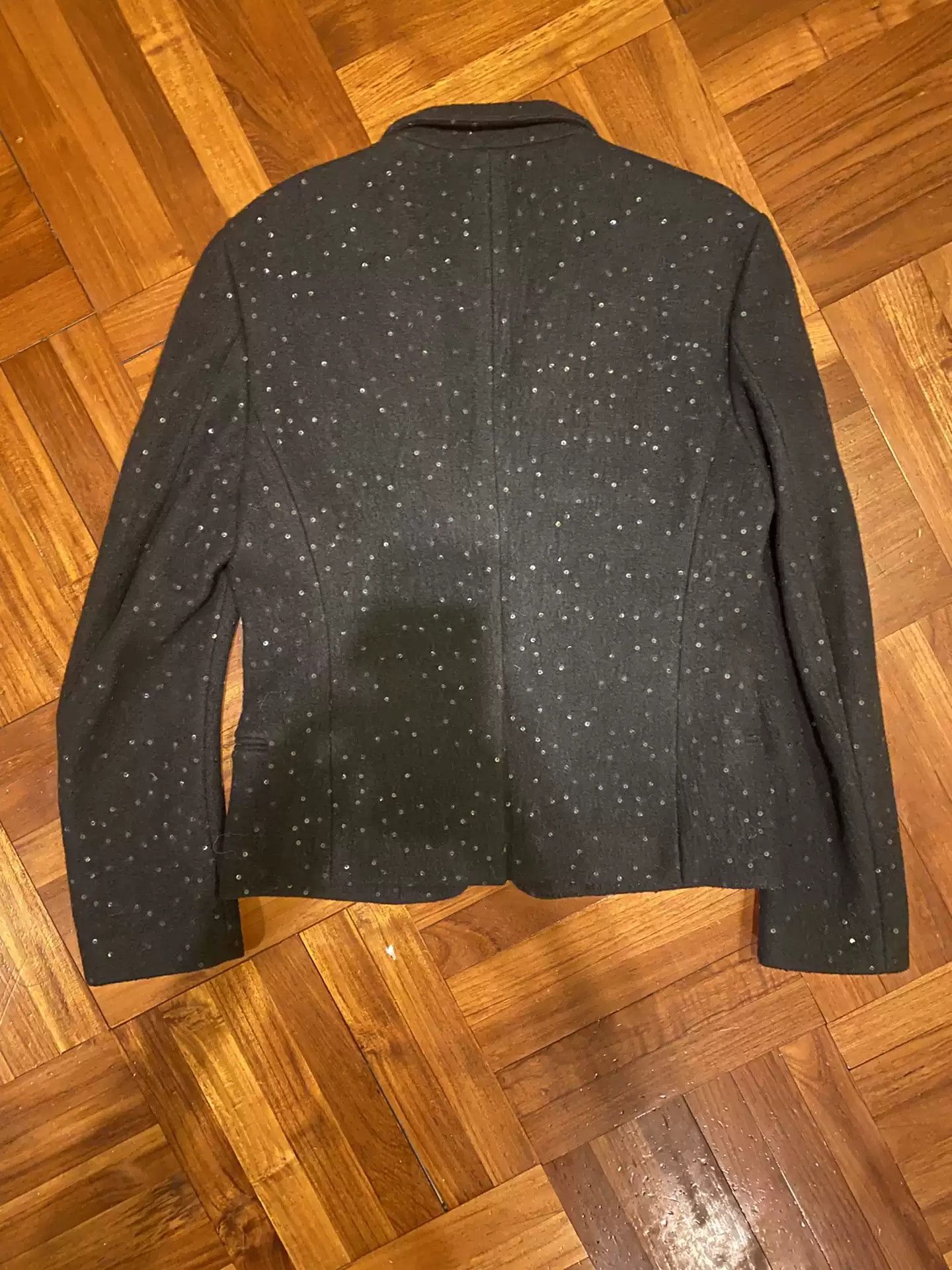 Haider Ackermann Haider Ackermann Fw 15 Black Sequin Jacket Size M Size US M / EU 48-50 / 2 - 2 Thumbnail