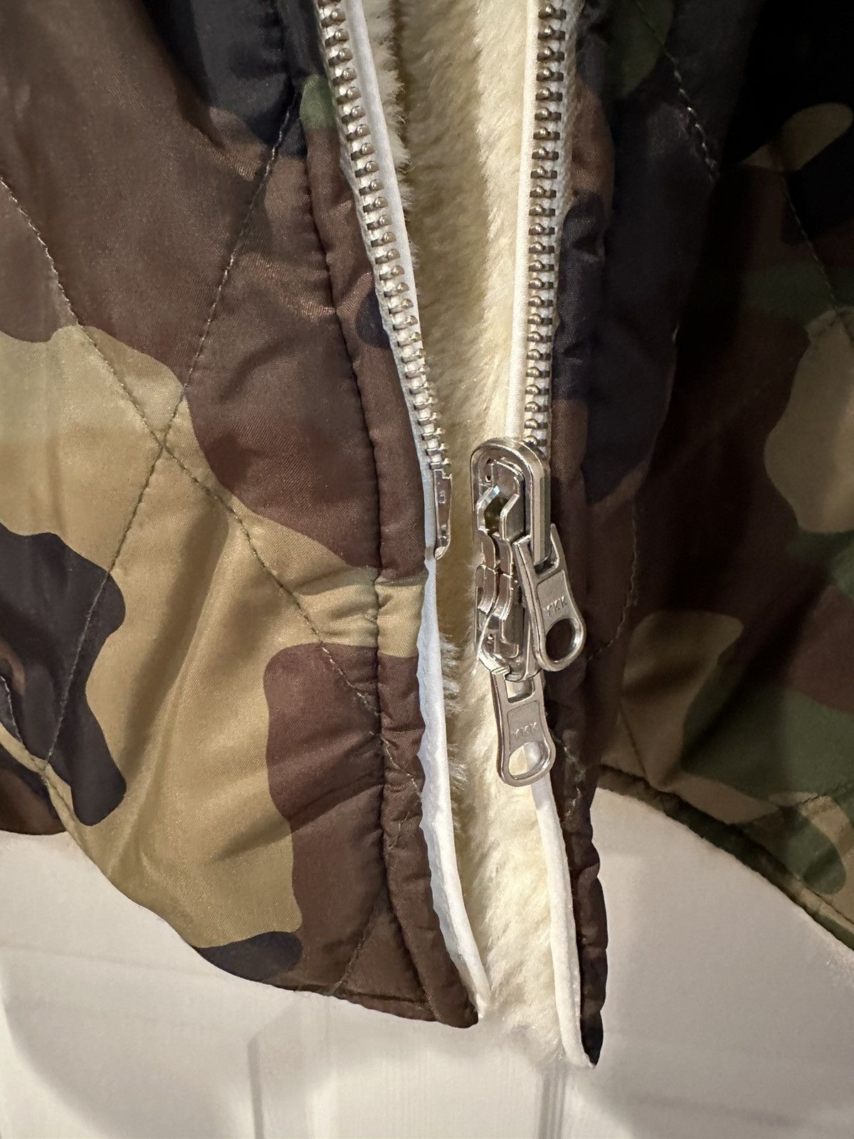 Supreme Supreme woodland camo Sherpa reversible jacket Size US L / EU 52-54 / 3 - 5 Thumbnail