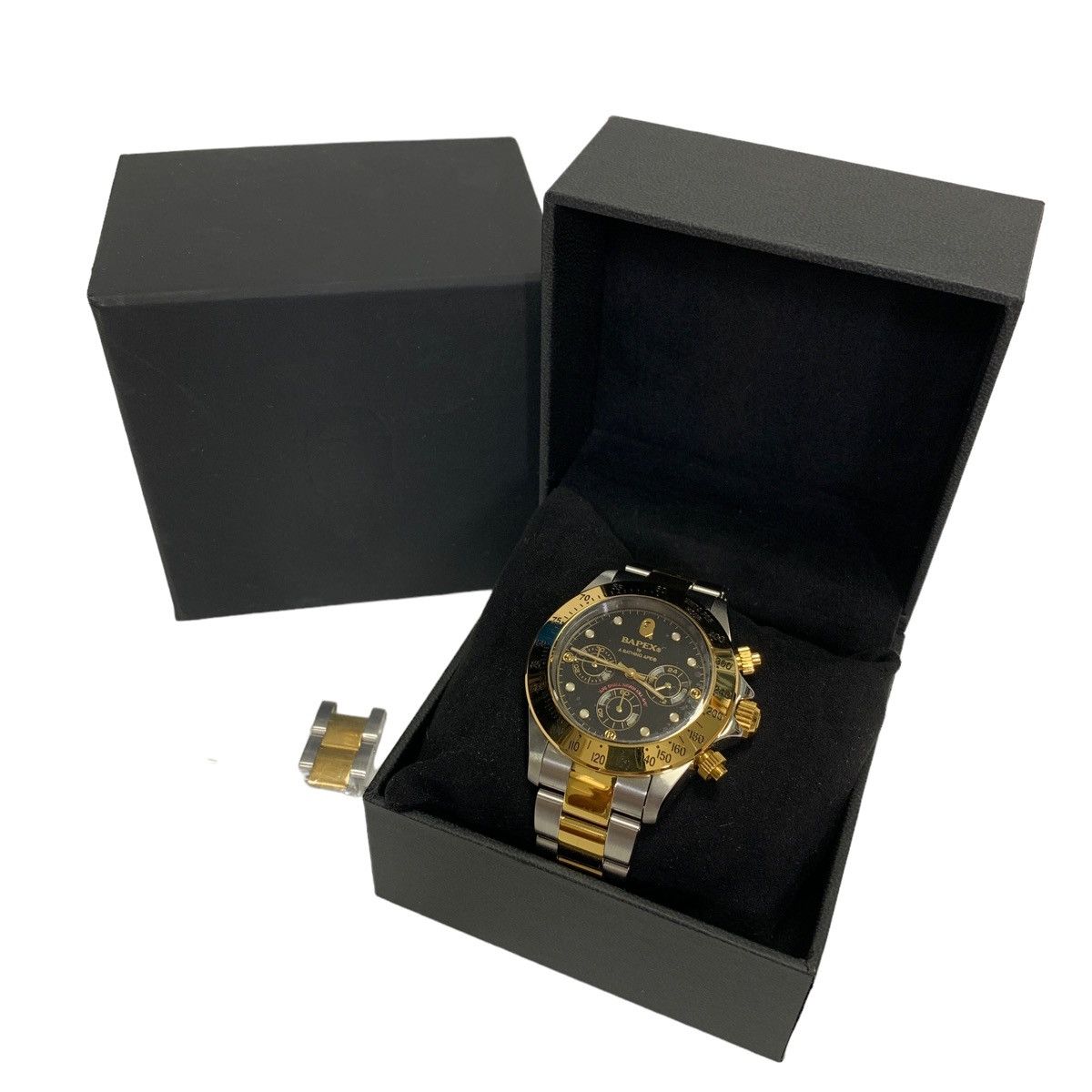 Bape Bapex Type 3 Daytona Watch Gold Silver 