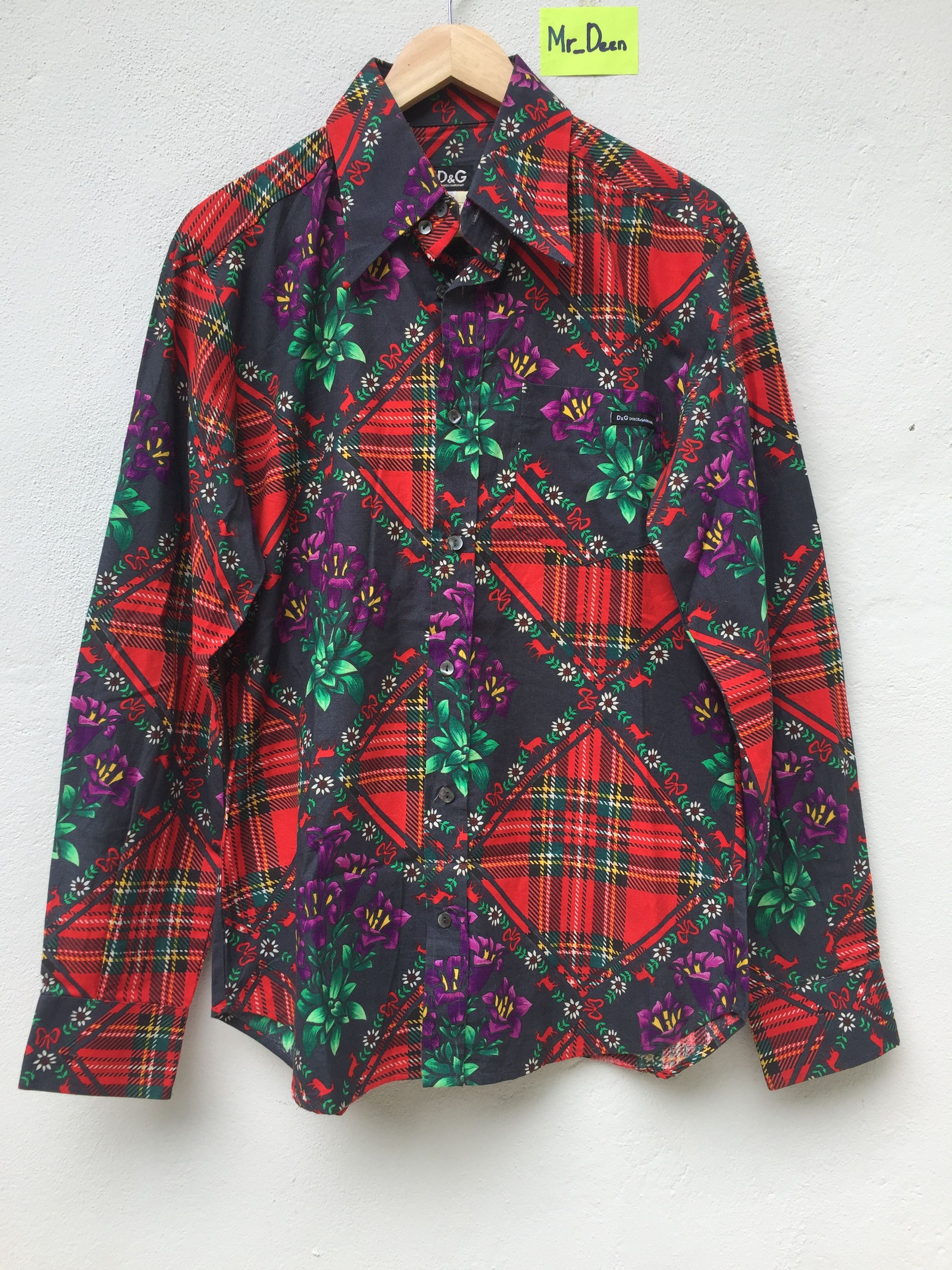 Dolce & Gabbana Dolce & Gabbana Floral Long Sleeve Button Shirt Size US M / EU 48-50 / 2 - 1 Thumbnail