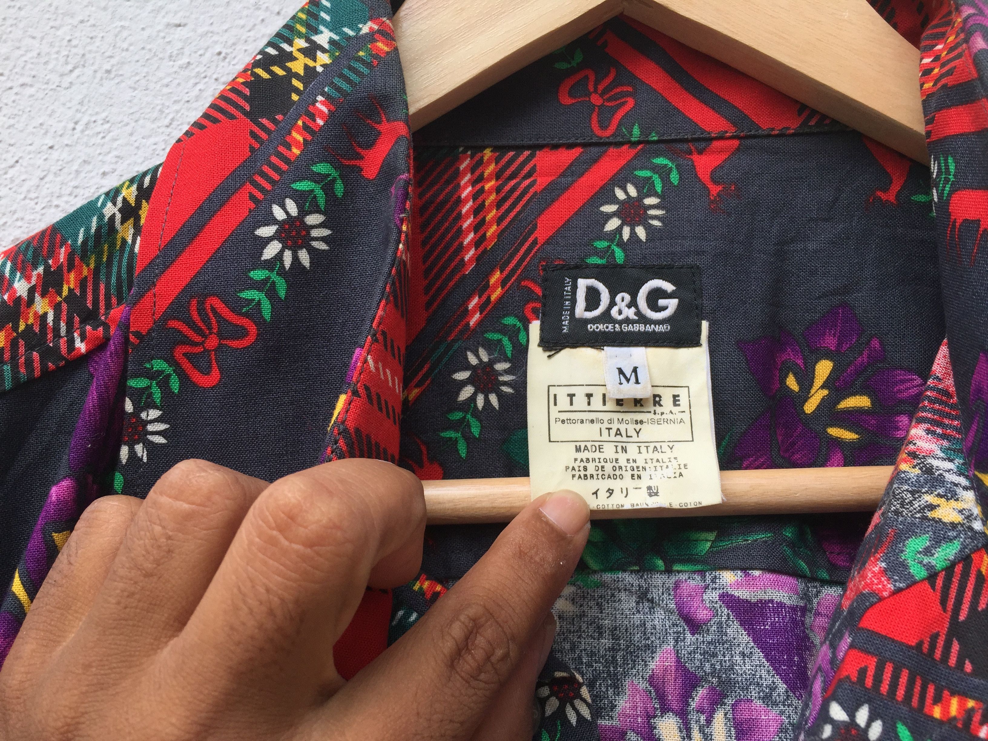 Dolce & Gabbana Dolce & Gabbana Floral Long Sleeve Button Shirt Size US M / EU 48-50 / 2 - 8 Thumbnail