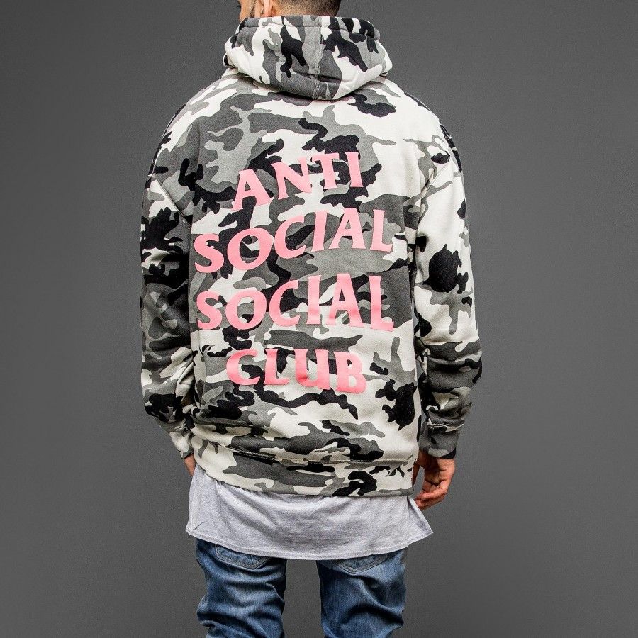 Anti Social Social Club ASSC white camo hoodie | Grailed