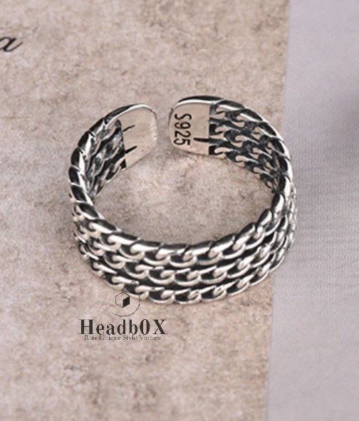 Other Silver Color Multilayer Line Rings Size ONE SIZE - 1 Thumbnail