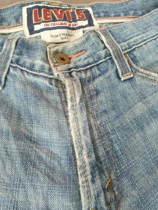 Levi's Vintage Levi's Jeans 514 Straight Leg Distressed Denim 32x28 Size US 32 / EU 48 - 6 Thumbnail