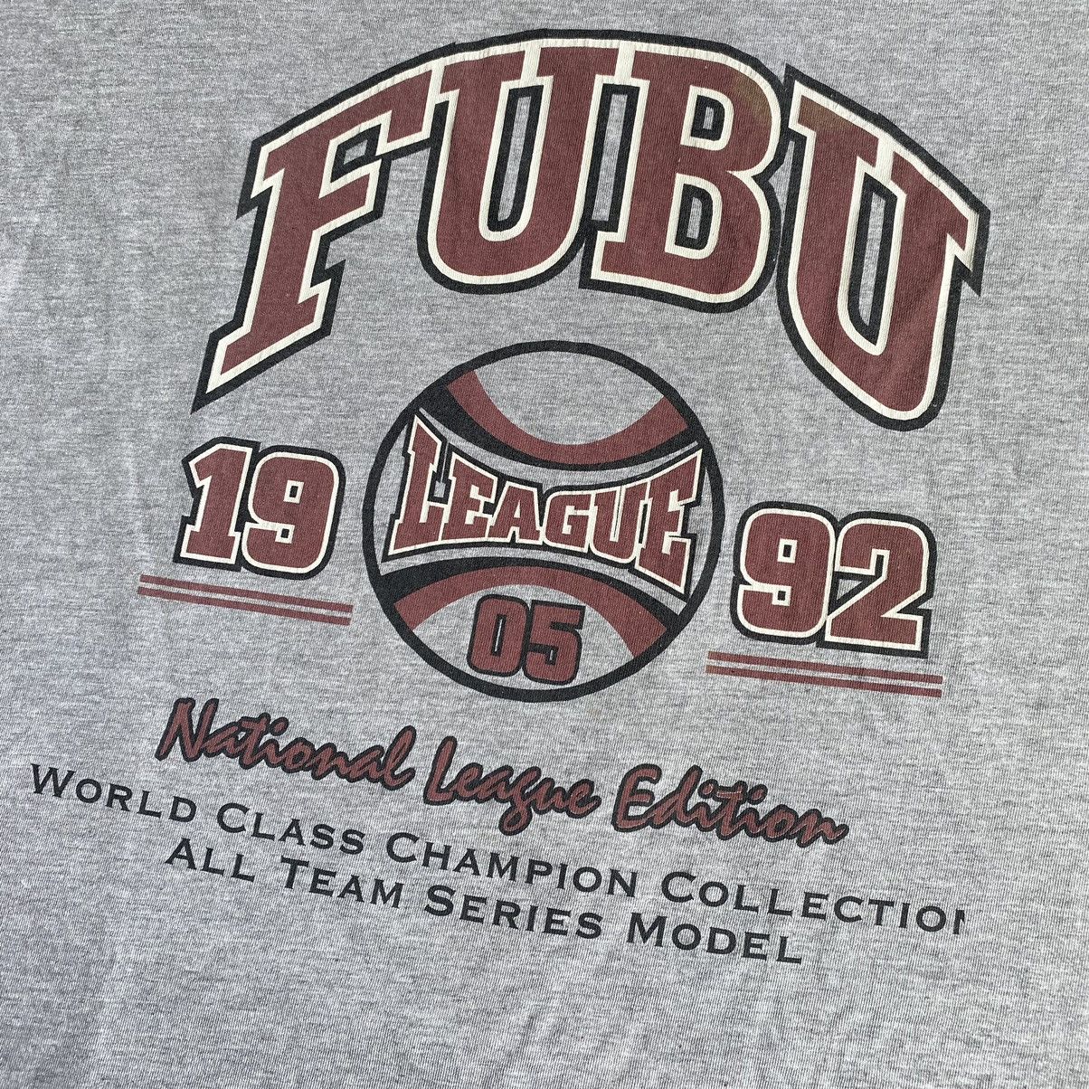 Fubu Vintage 1990s Fubu National League Edition Graphic Logo Tee Size US XL / EU 56 / 4 - 3 Thumbnail