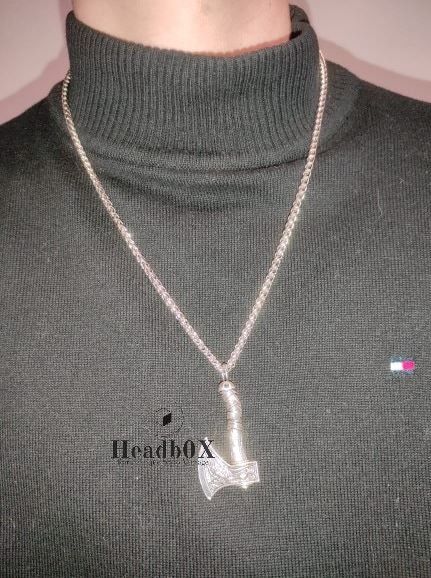 Jewelry Viking Axe Pendant Necklace Size ONE SIZE - 3 Thumbnail
