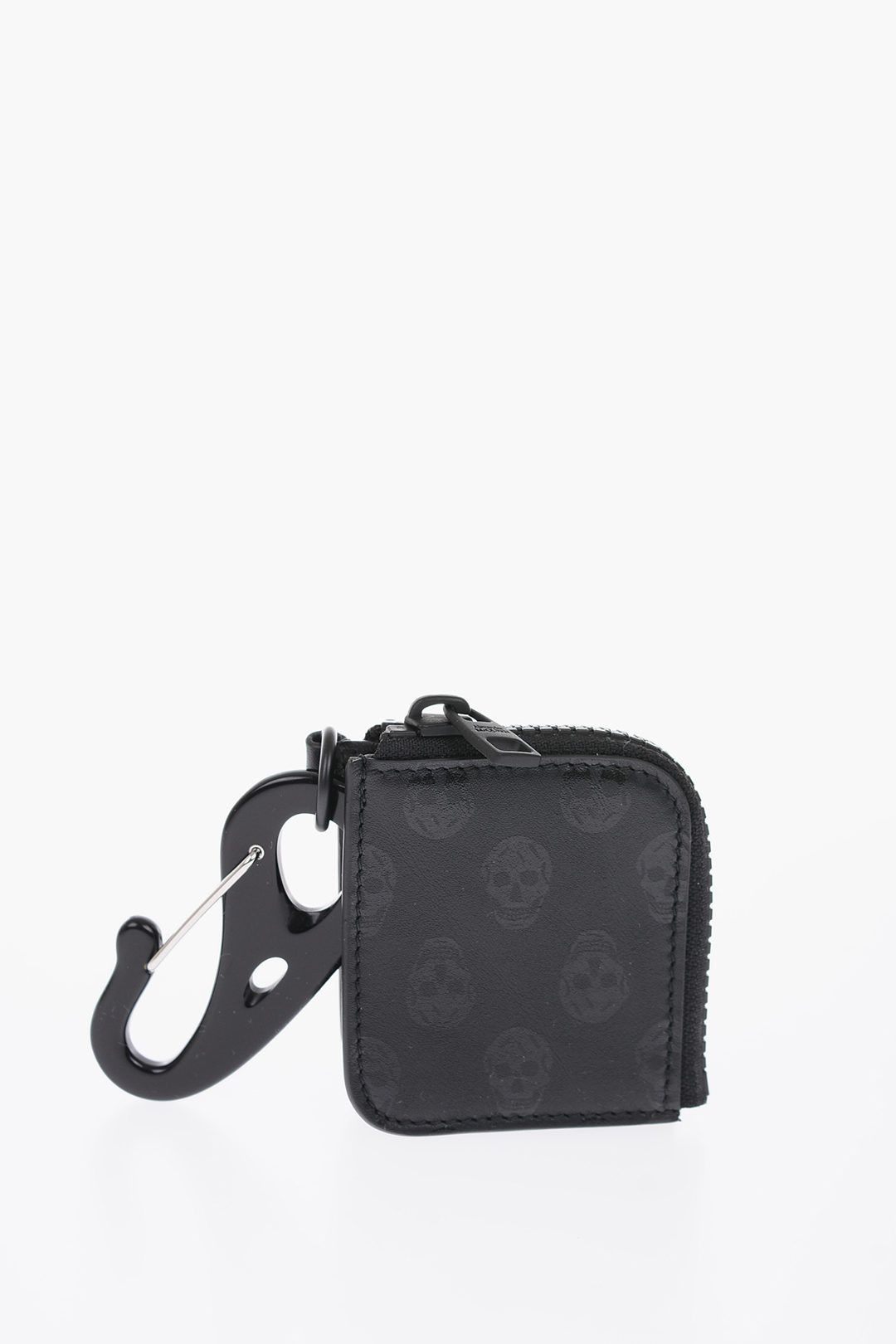 Alexander McQueen Leather Holder in Black Size ONE SIZE - 1 Thumbnail