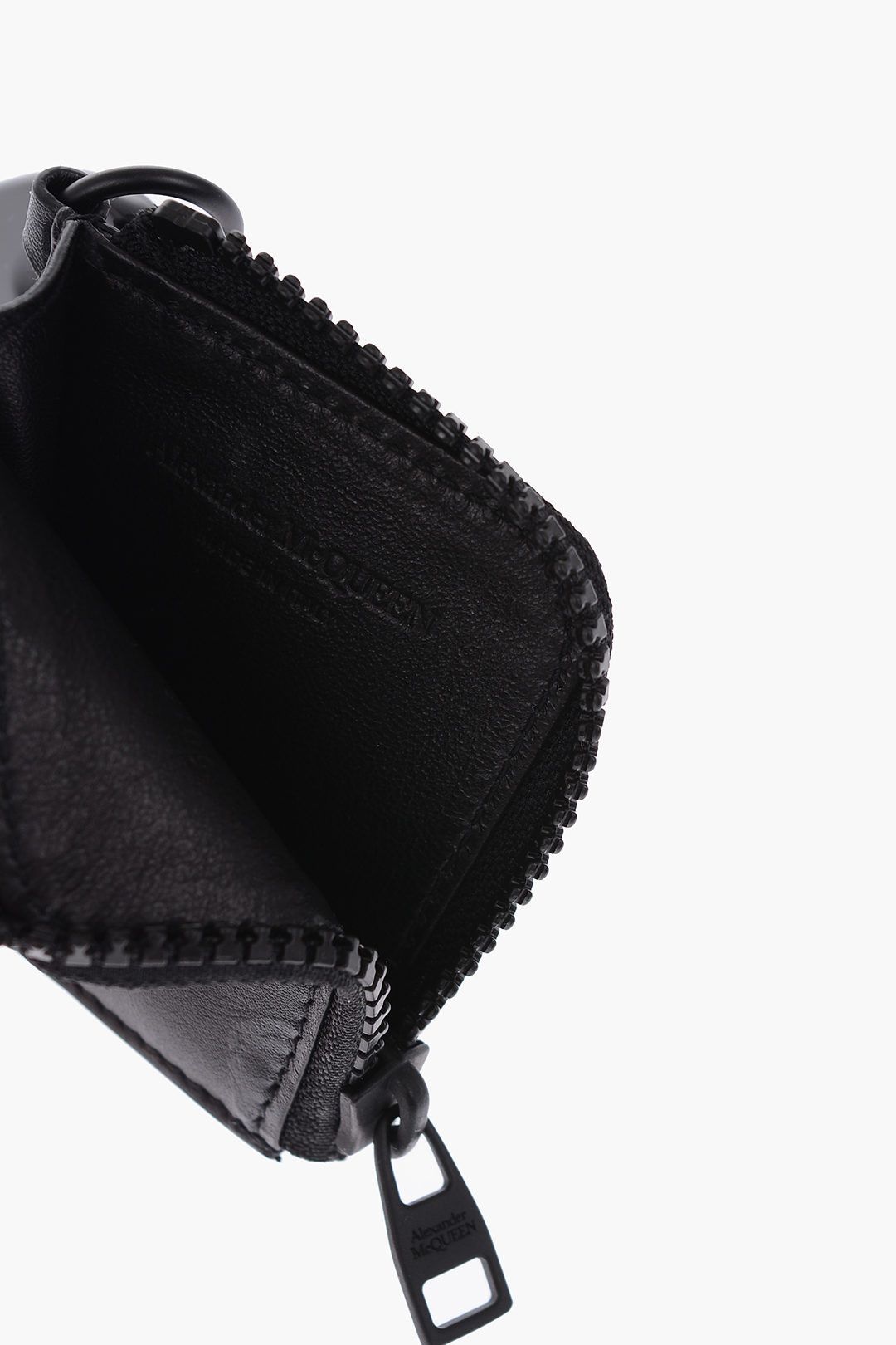 Alexander McQueen Leather Holder in Black Size ONE SIZE - 3 Thumbnail