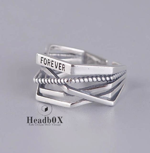 Jewelry Line Winding Shape Forever Open Ring Size ONE SIZE - 1 Thumbnail