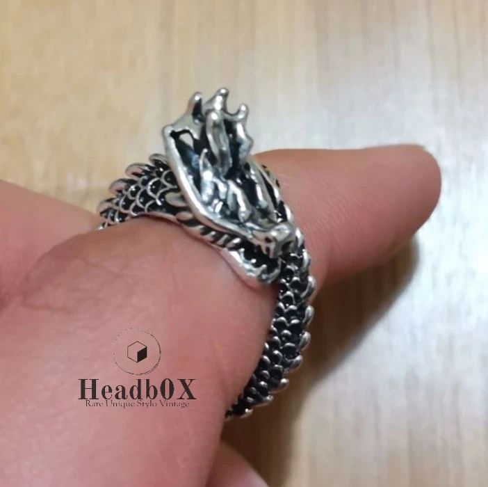 Jewelry Retro Dragon Ring Size ONE SIZE - 4 Thumbnail