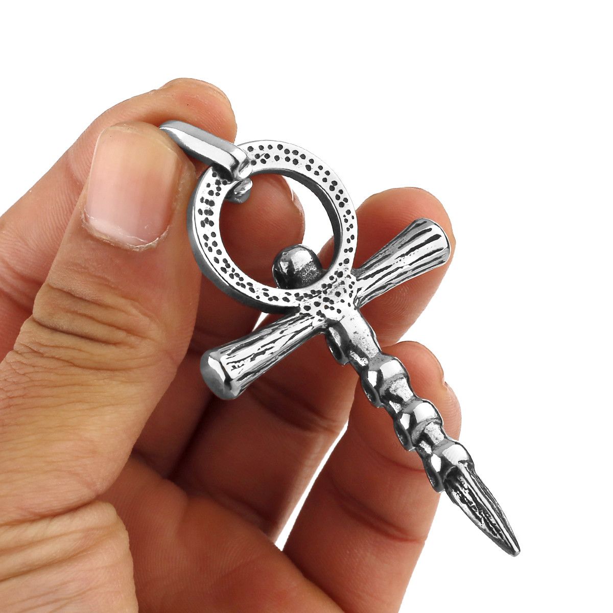 Japanese Brand New Retro Cross Skull Pendant Necklace Size ONE SIZE - 4 Thumbnail