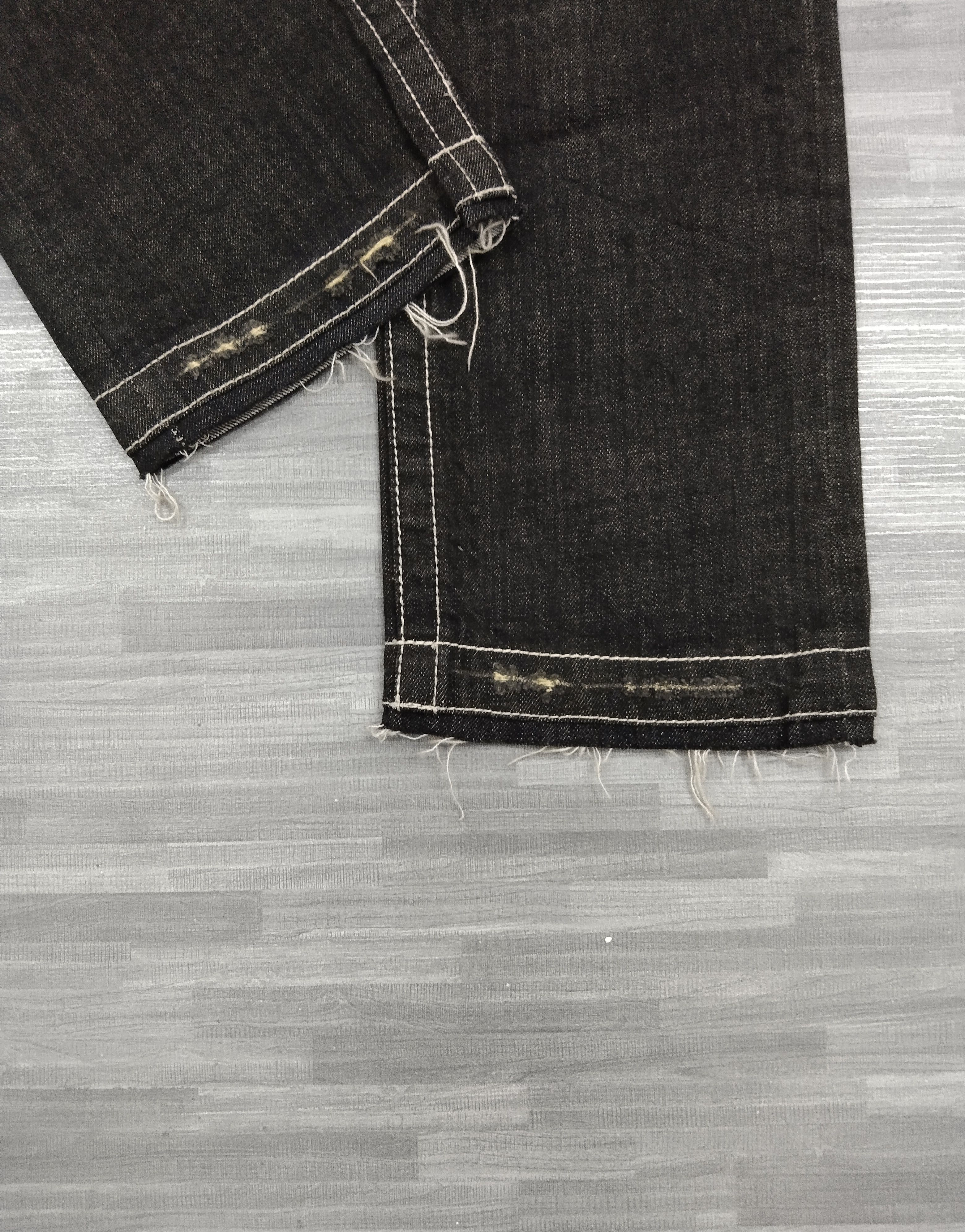 Japanese Brand SUPER SICK WASHED BLACK TRIM CO,LTD. DENIM PANTS Size US 30 / EU 46 - 7 Thumbnail
