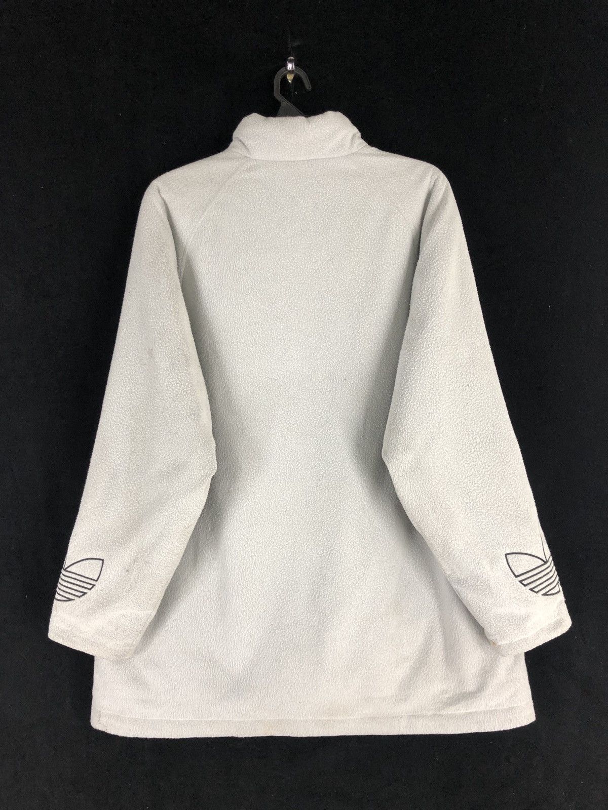 Adidas × Vintage 90s Vintage Adidas Fleece Big Logo Zip Pullover Sweatshirt Size US XL / EU 56 / 4 - 2 Thumbnail