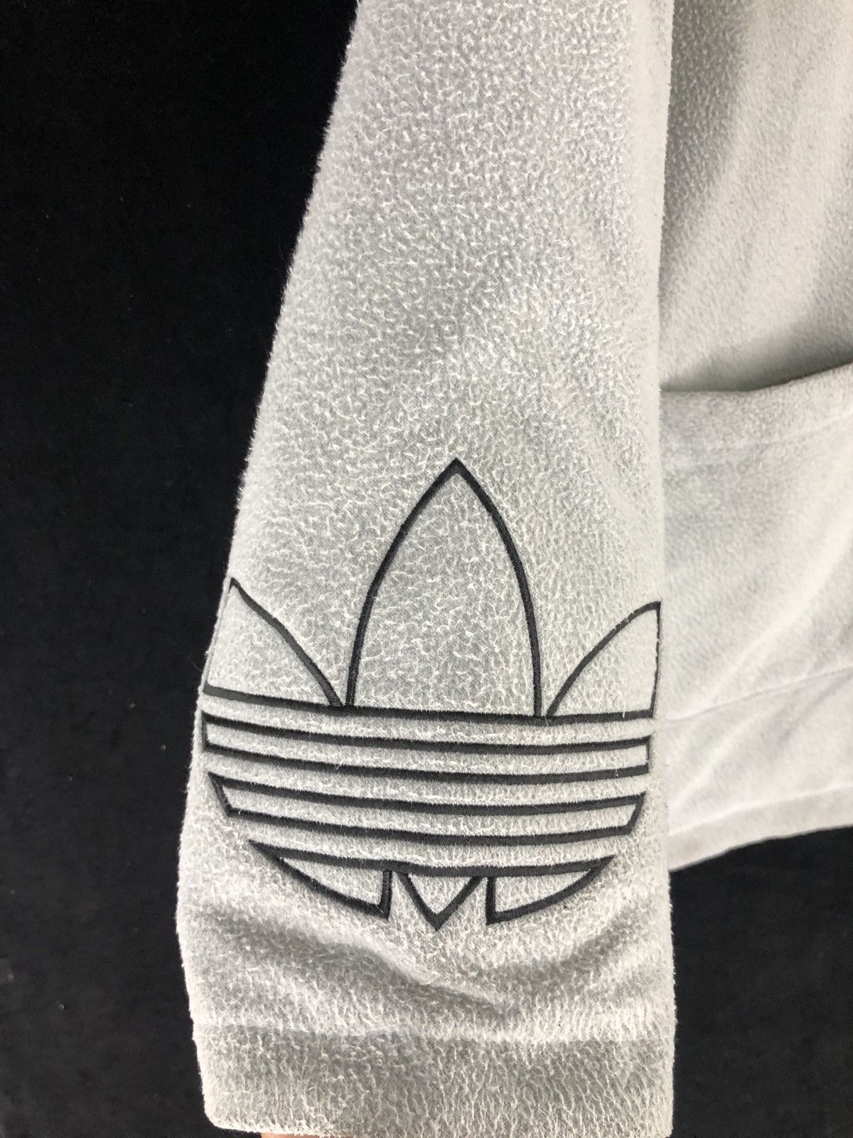 Adidas × Vintage 90s Vintage Adidas Fleece Big Logo Zip Pullover Sweatshirt Size US XL / EU 56 / 4 - 5 Thumbnail