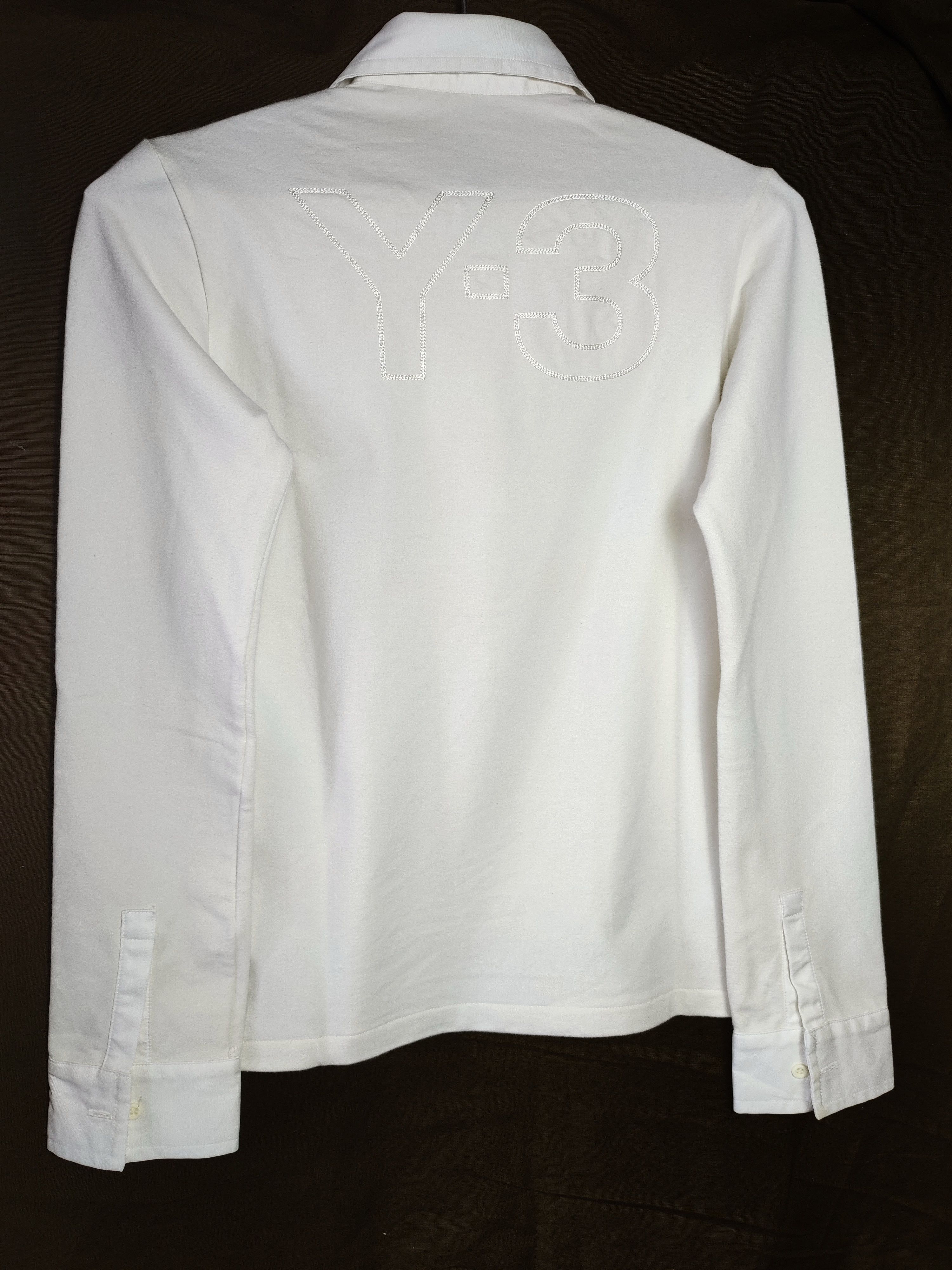 Adidas × Y's Adidas Y-3 2004 Embroidered Logo 1/2 Button longsleeve shirt Size US M / EU 48-50 / 2 - 2 Thumbnail