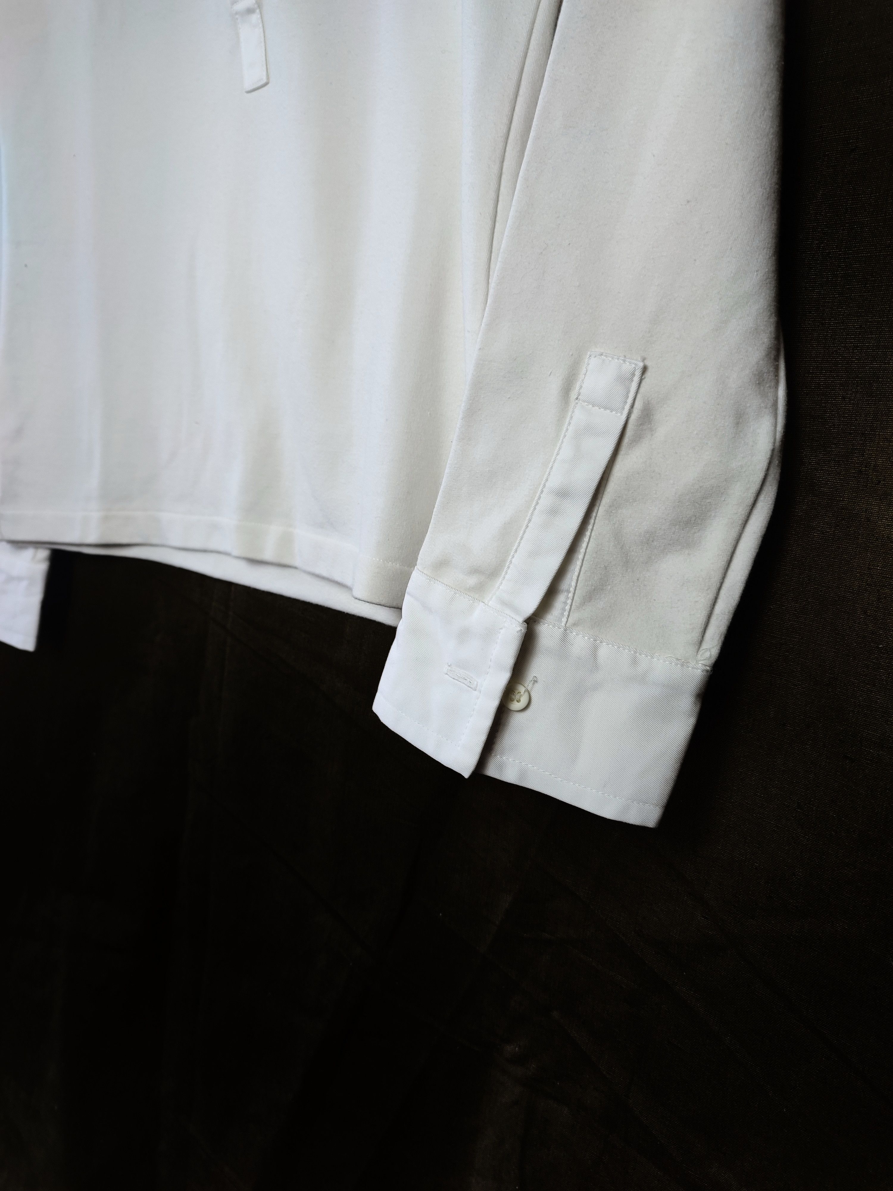 Adidas × Y's Adidas Y-3 2004 Embroidered Logo 1/2 Button longsleeve shirt Size US M / EU 48-50 / 2 - 5 Thumbnail