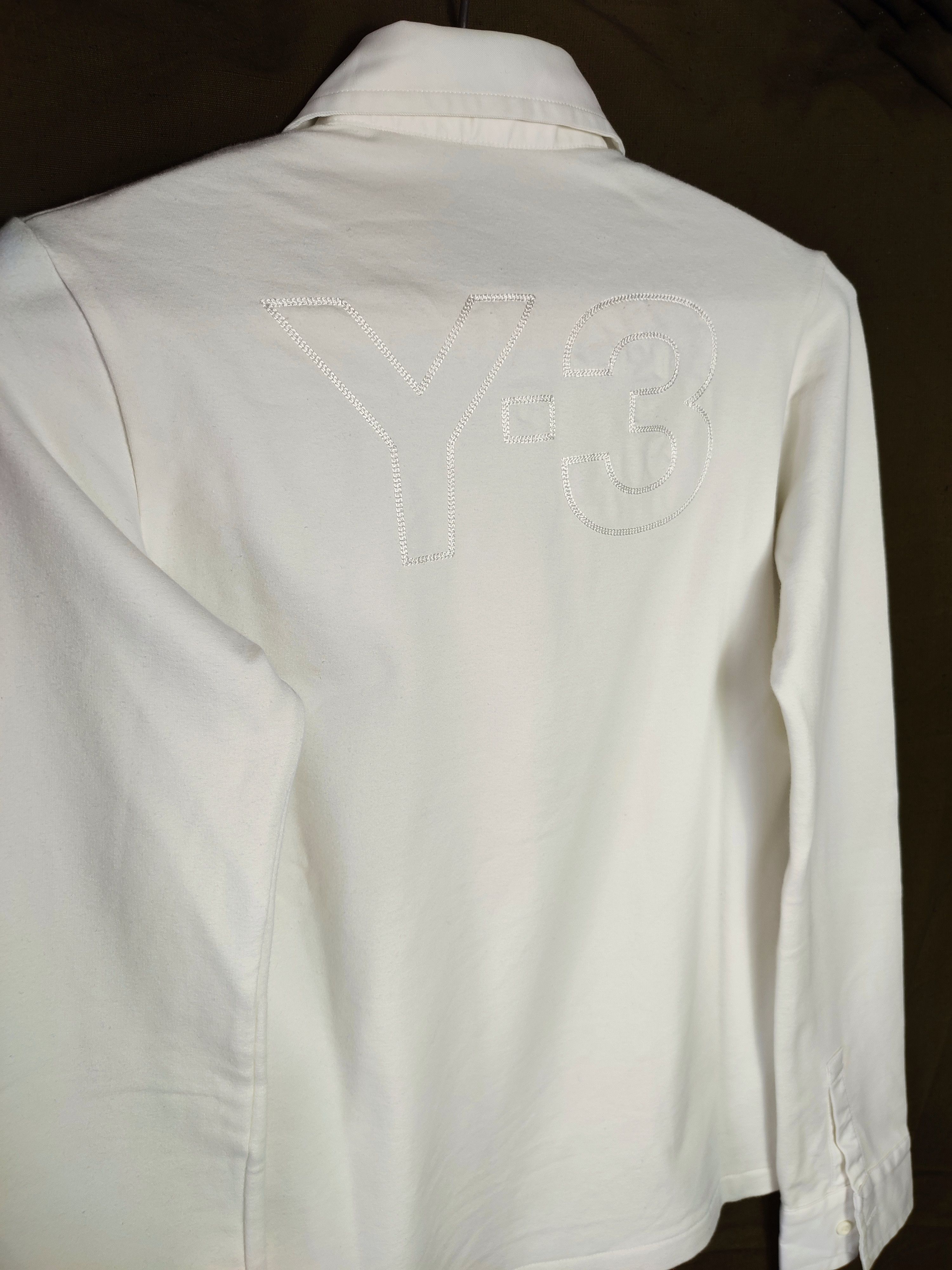Adidas × Y's Adidas Y-3 2004 Embroidered Logo 1/2 Button longsleeve shirt Size US M / EU 48-50 / 2 - 1 Thumbnail