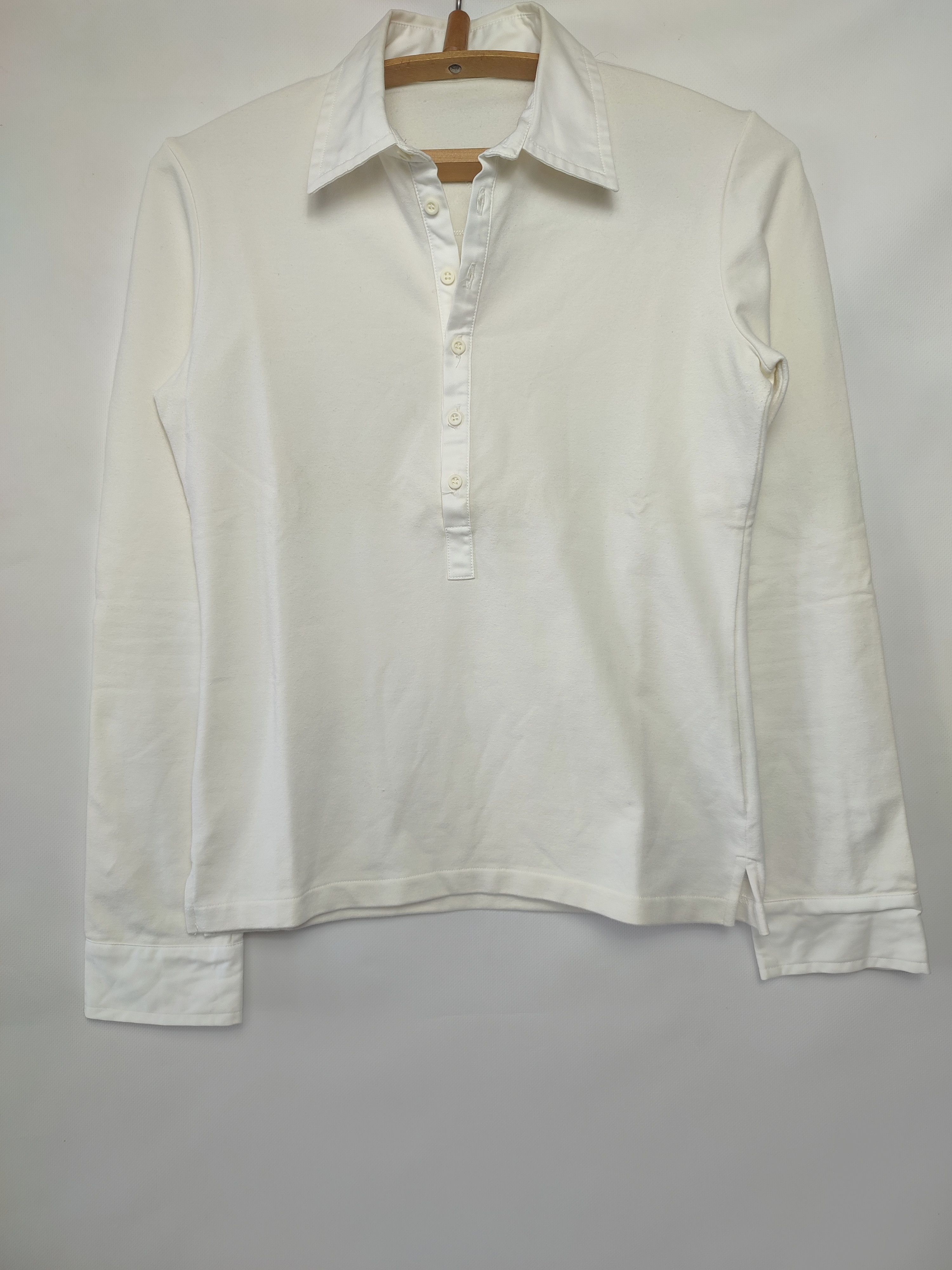 Adidas × Y's Adidas Y-3 2004 Embroidered Logo 1/2 Button longsleeve shirt Size US M / EU 48-50 / 2 - 3 Thumbnail
