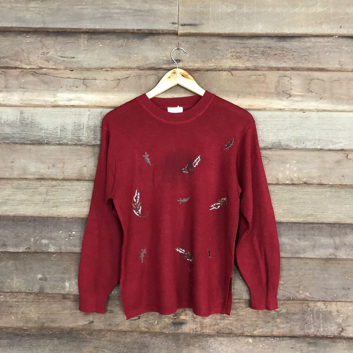 image of Art Engel Star Red Knitwear Sweatshirt 3947, Women's (Size Medium)