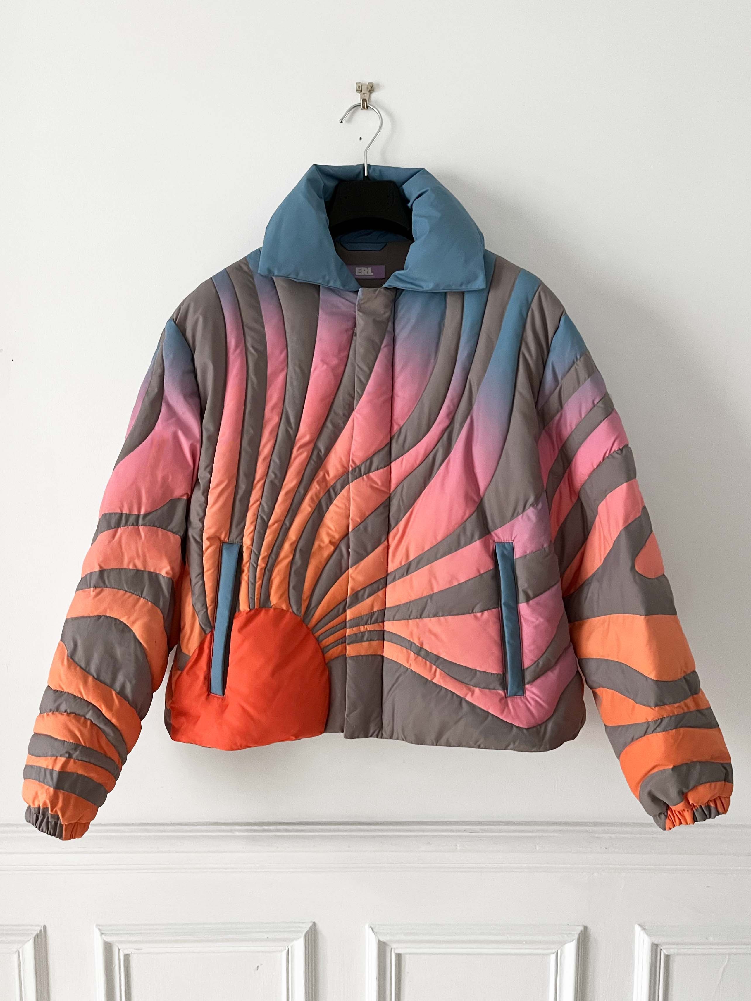 image of Erl Sun Puffer Bomber Jacket, Men's (Size Small)