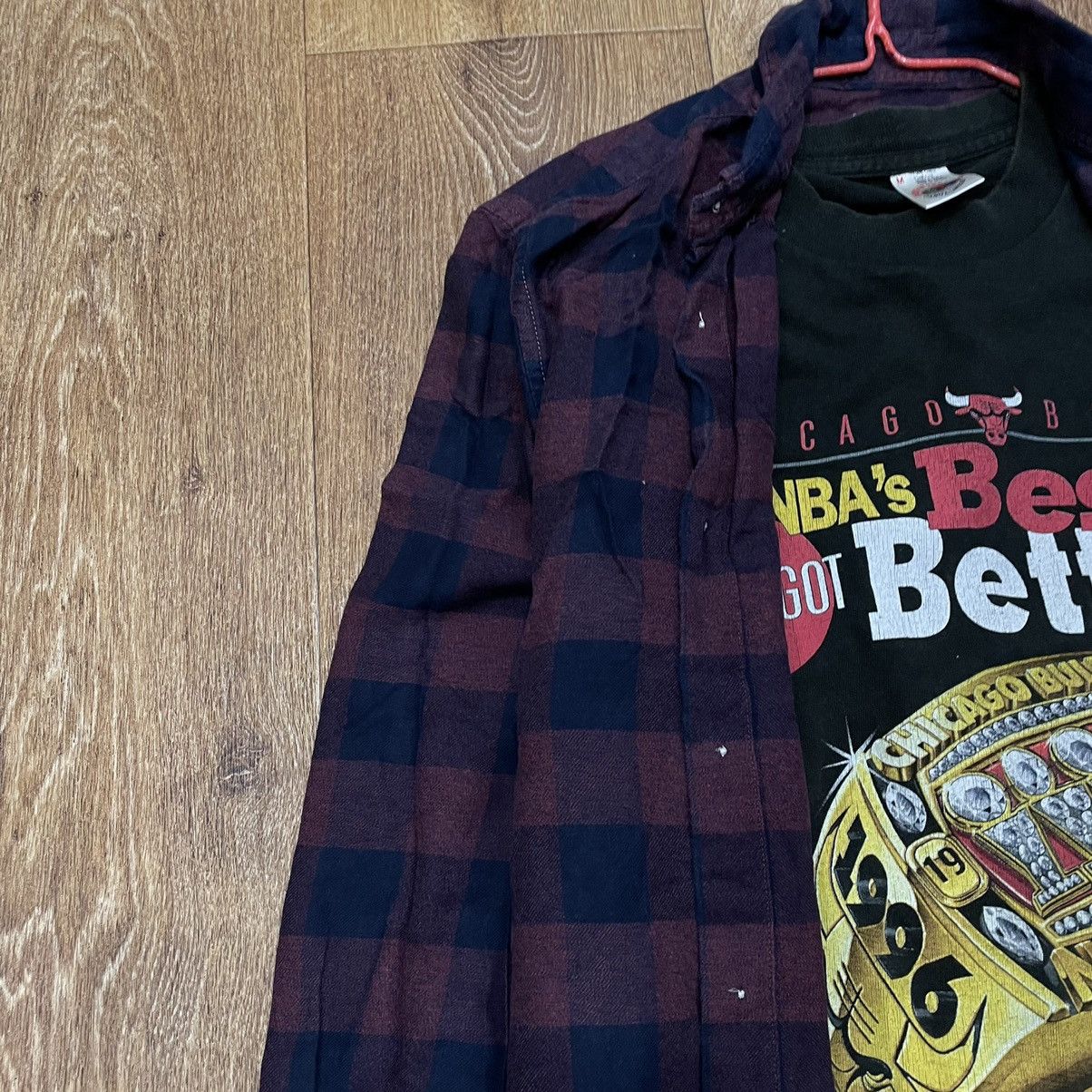 Vintage Vintage 90s Checkered Shirt Grunge Streetwear Layer Slim M Size US M / EU 48-50 / 2 - 4 Thumbnail